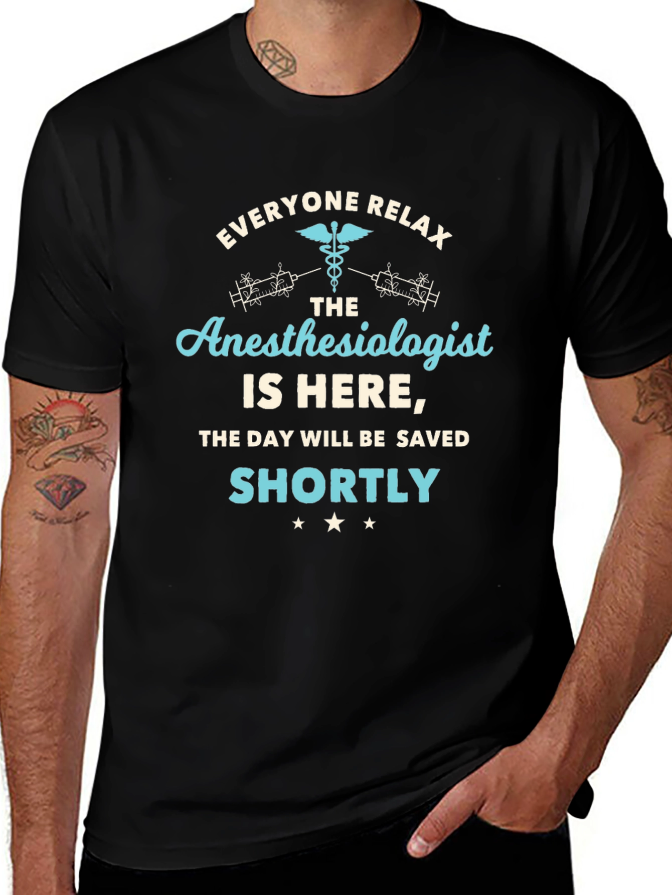 Variant 23 of Anesthesiologist Save The Day T-Shirt