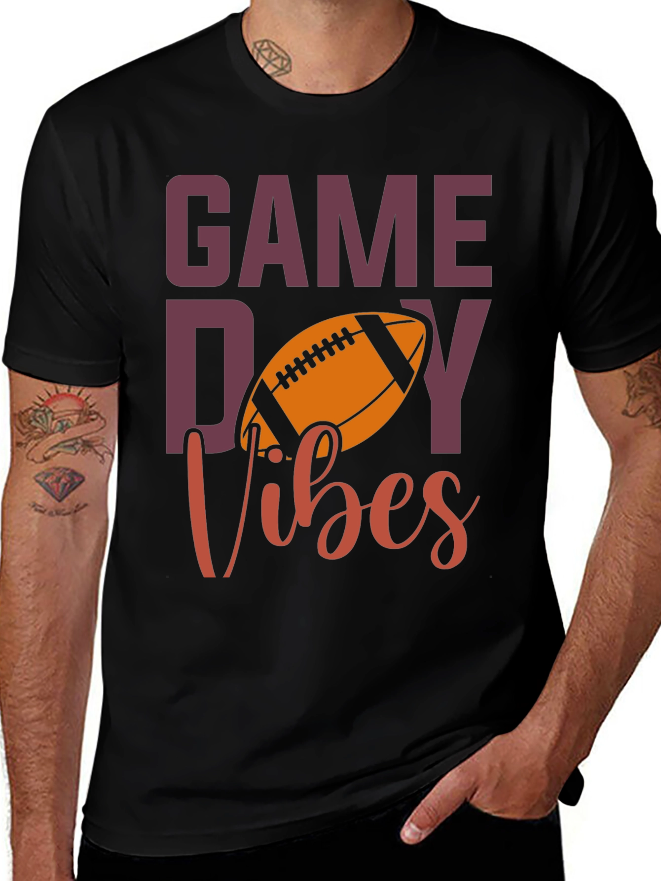Variant 8 of Game Day Vibes Football T-Shirt