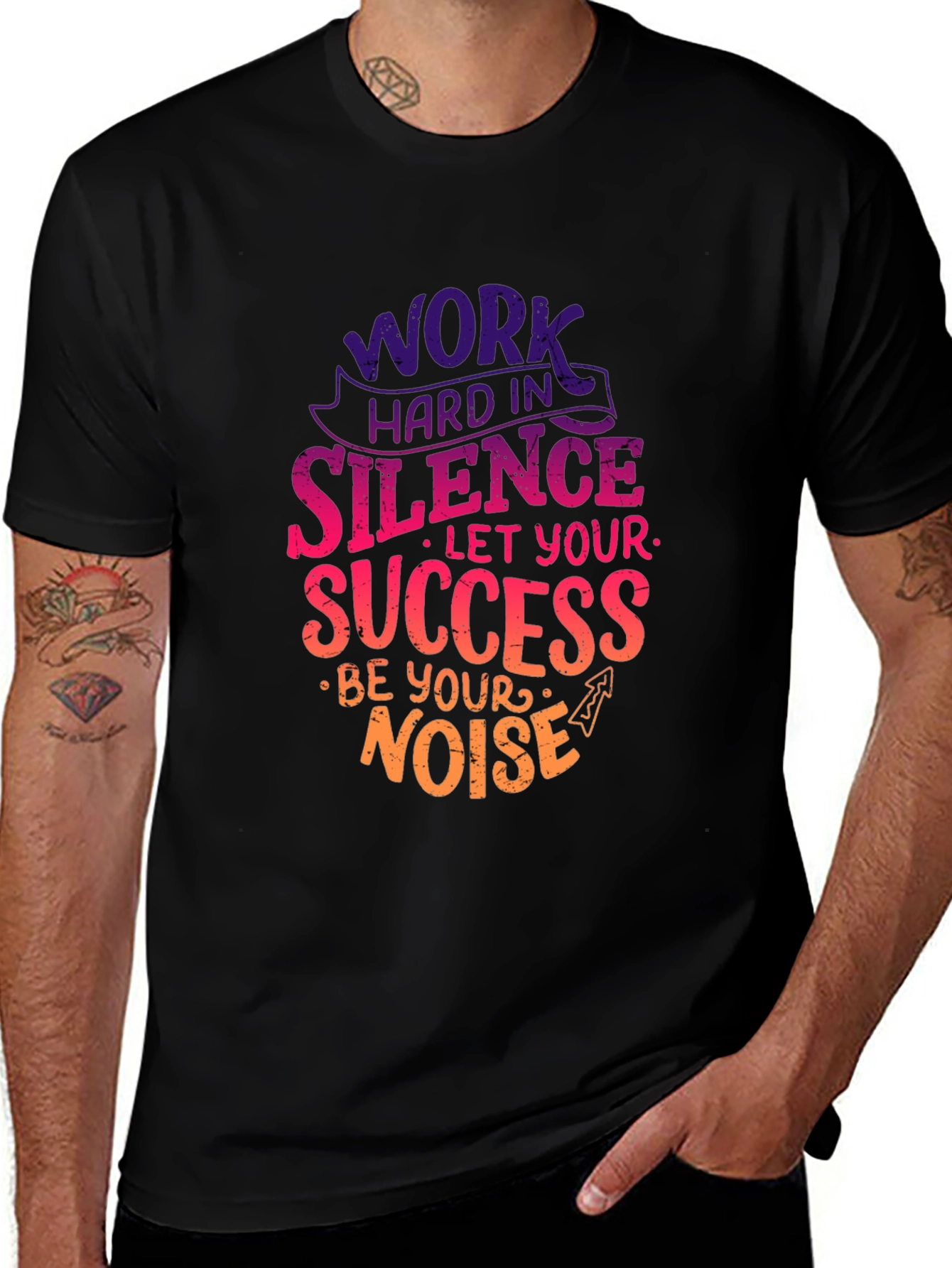 Variant 13 of Work Hard in Silence Graphic Tee