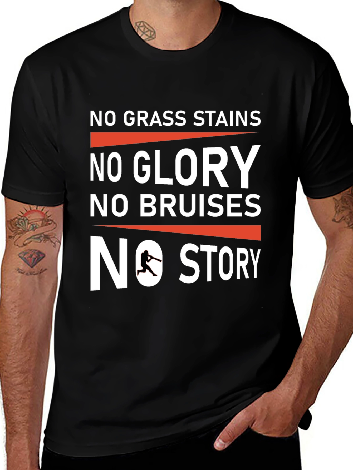 Variant 24 of No Grass Stains T-Shirt - Baseball Fan Tee