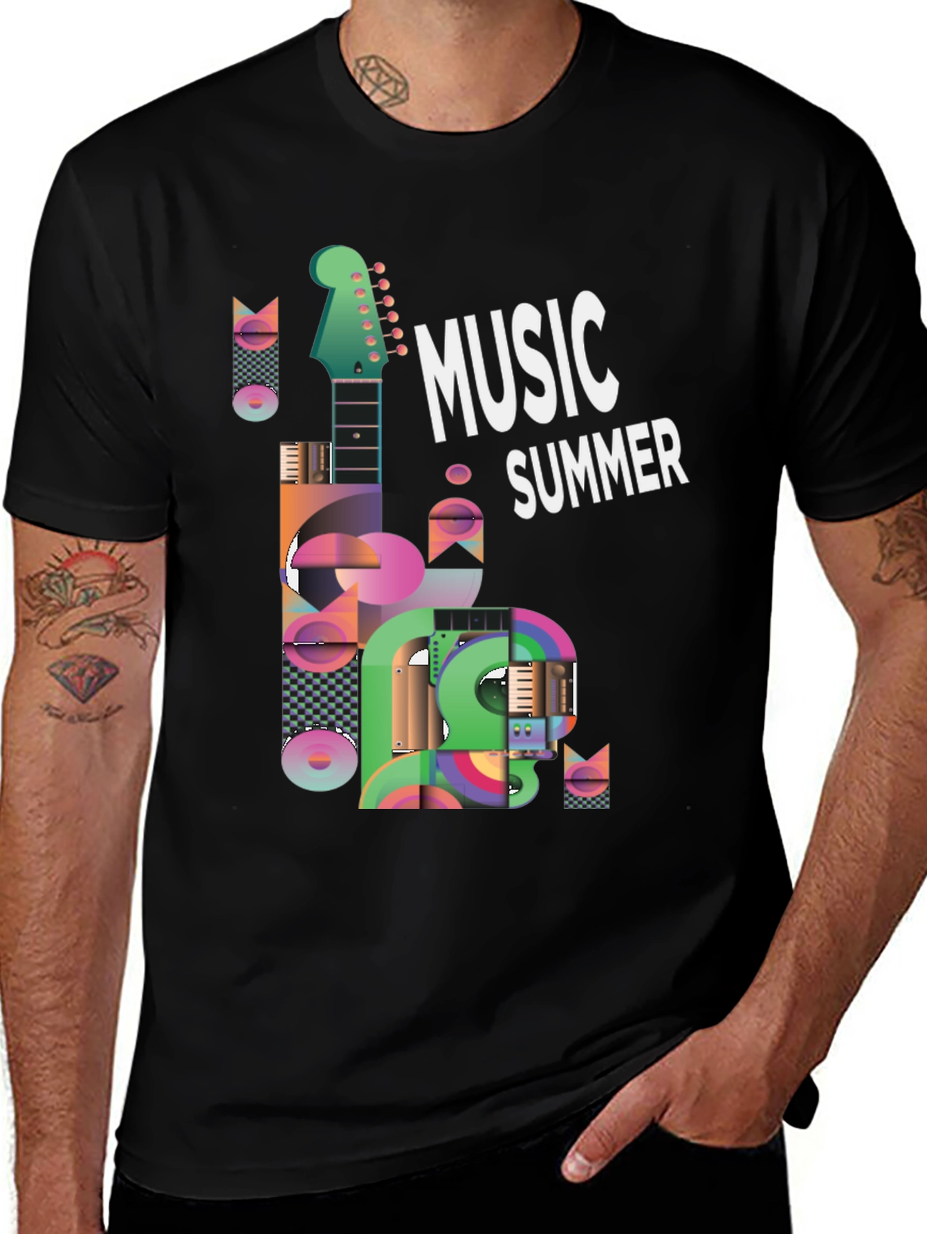 Variant 15 of Music Summer Graphic T-Shirt