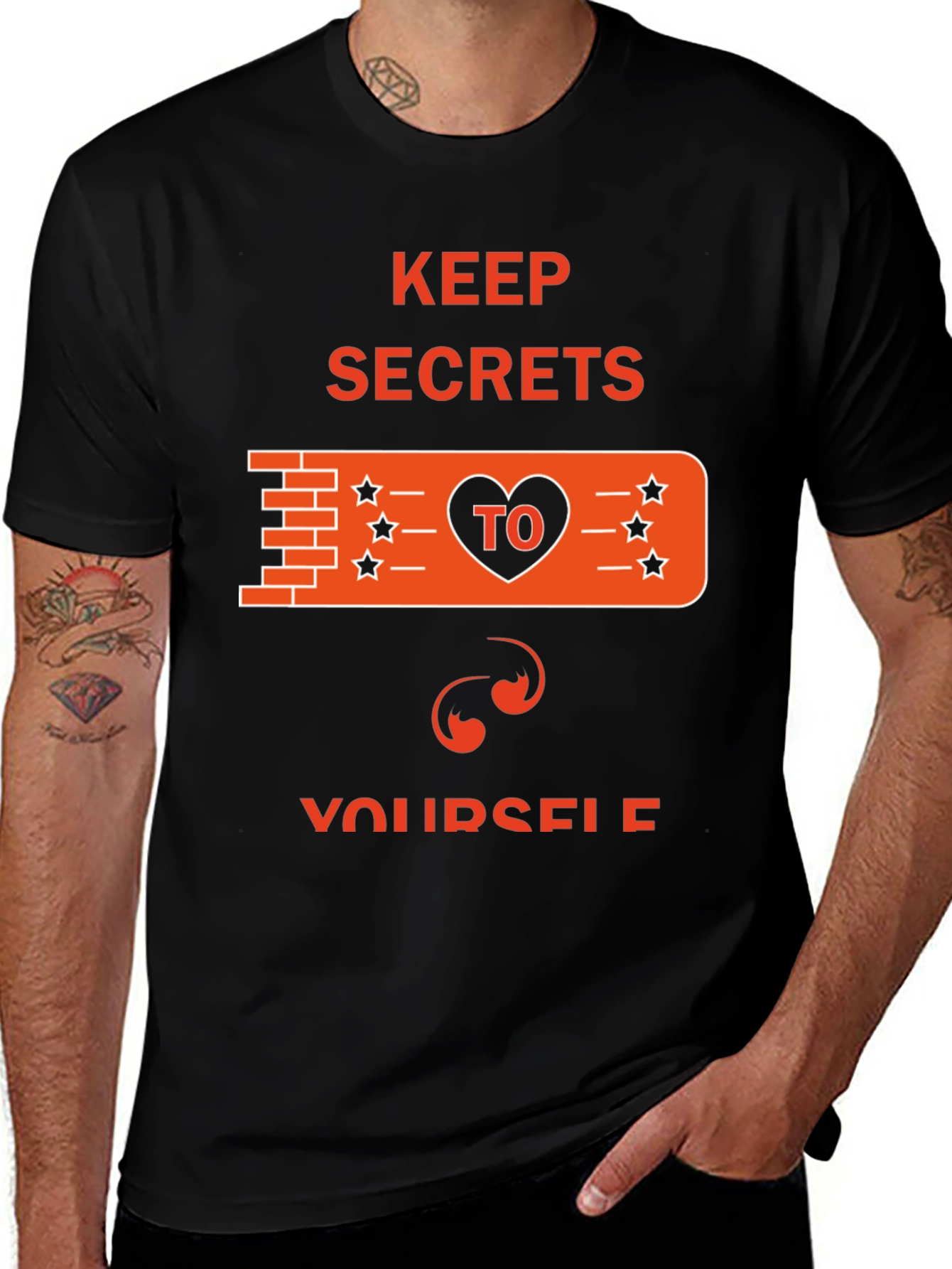 Variant 23 of Keep Secrets T-Shirt - Funny Graphic Tee
