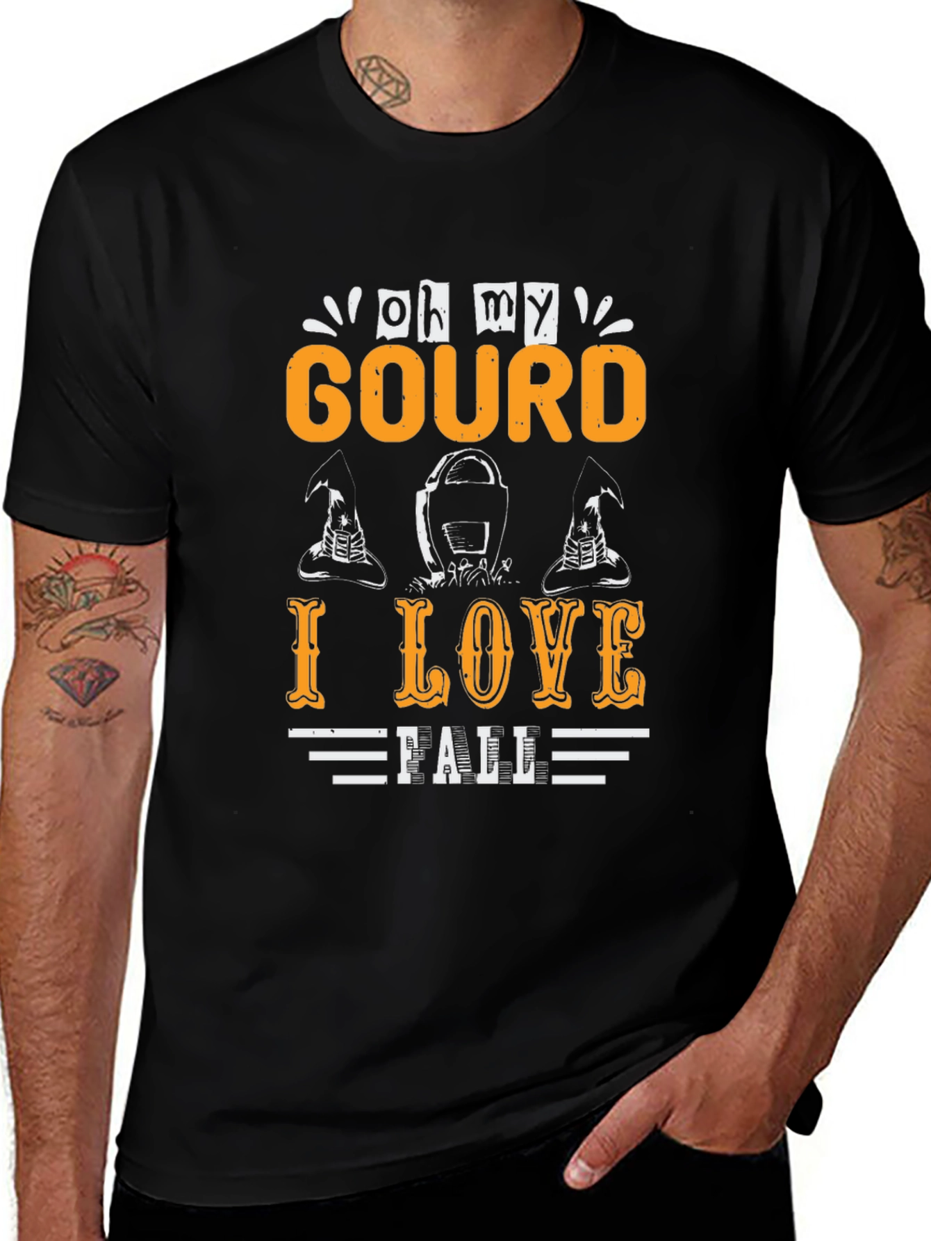 Oh My Gourd I Love Fall Graphic T-Shirt