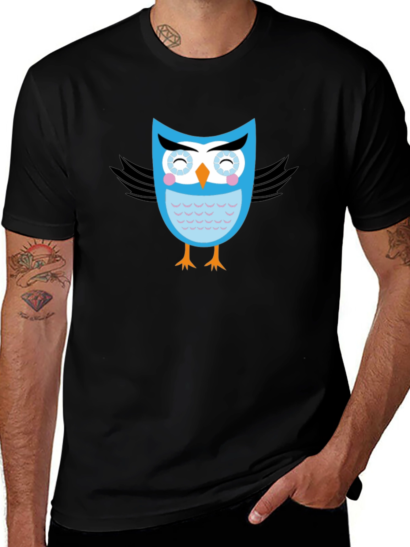 Variant 30 of Cute Cartoon Owl T-Shirt