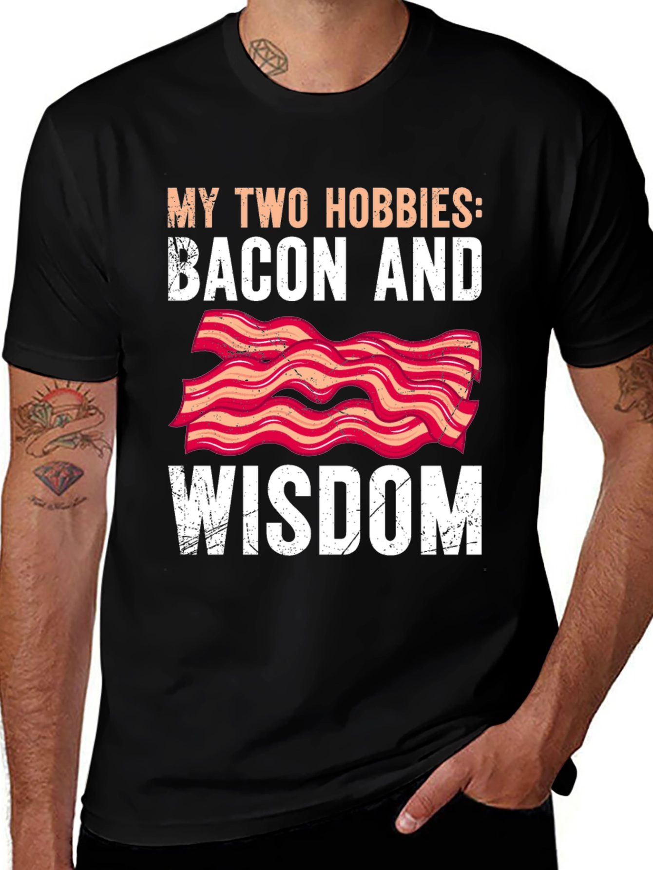 Variant 10 of Bacon & Wisdom Graphic Tee