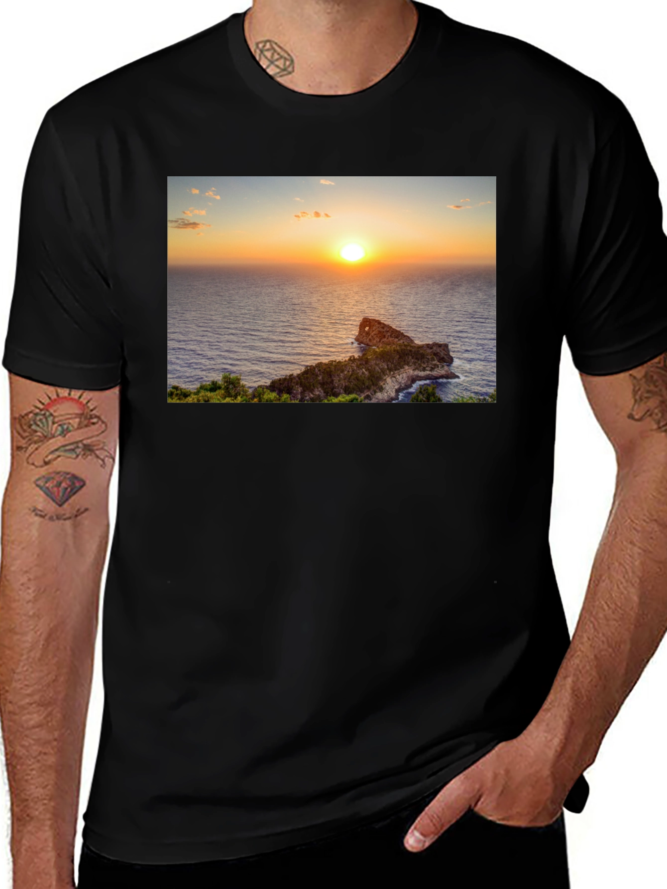 Variant 13 of Sunset Ocean View T-Shirt