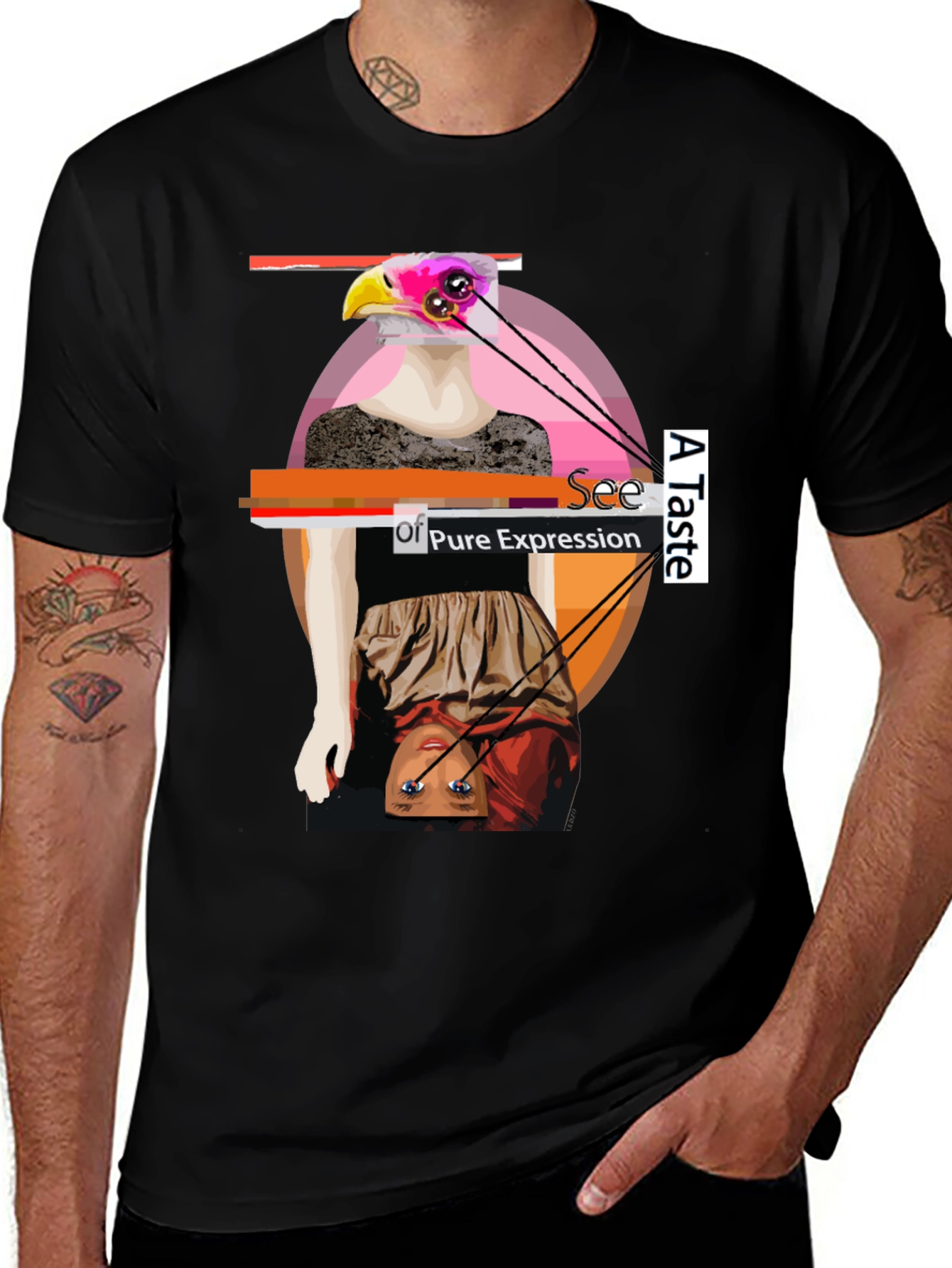 Variant 16 of Unique Graphic Print Tee - Art Expression