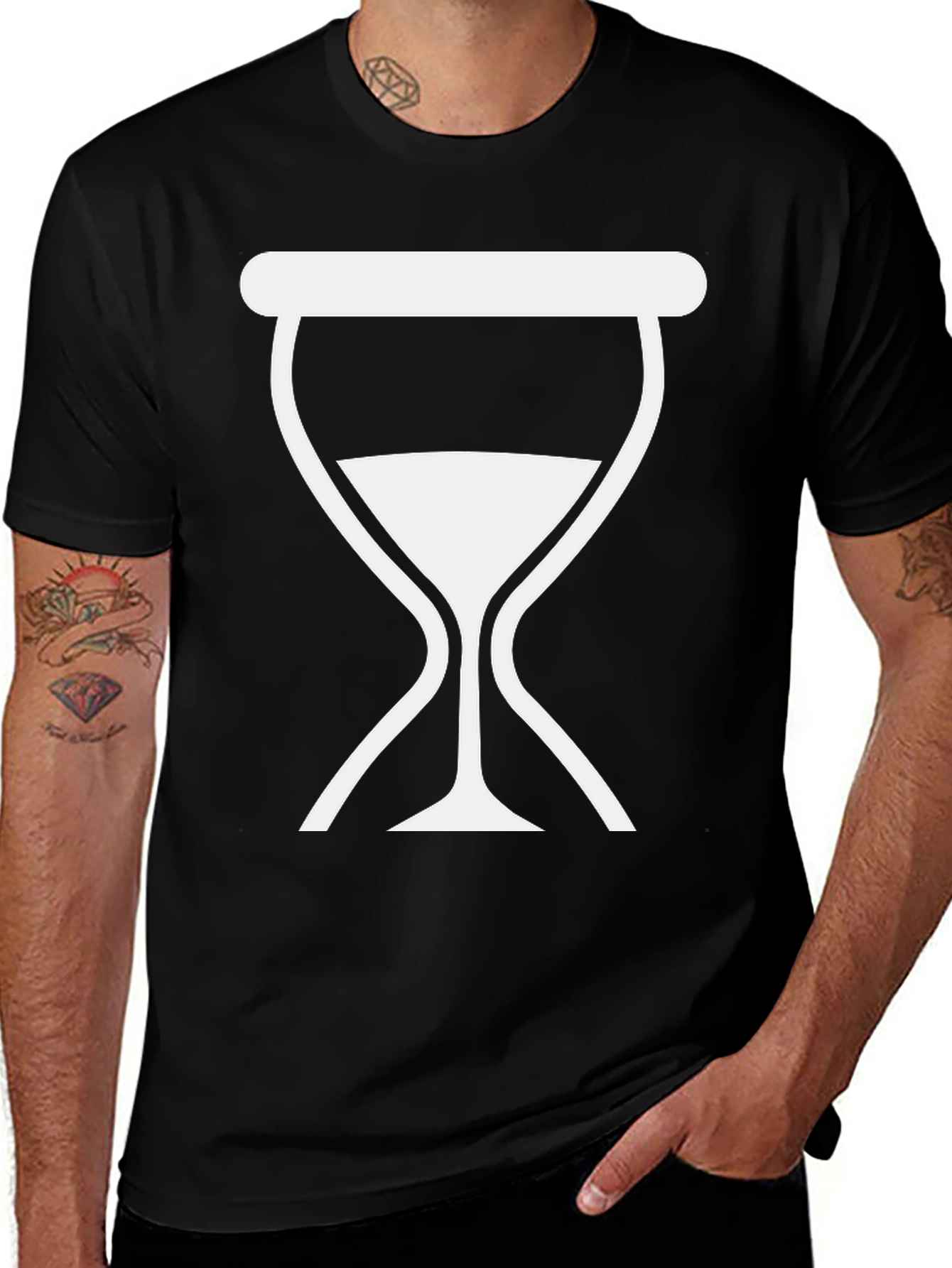 Variant 14 of Hourglass Graphic Tee - Timeless Design