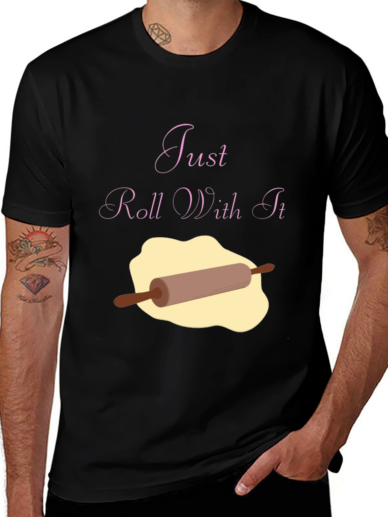 Variant 27 of Just Roll With It Funny Baking T-Shirt