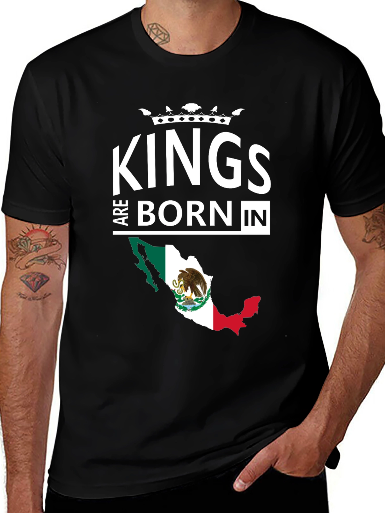 Kings Are Born In Mexico T-Shirt