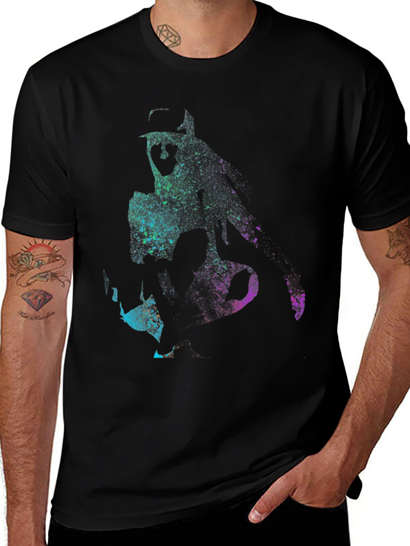 Variant 28 of Abstract Musician Black T-Shirt