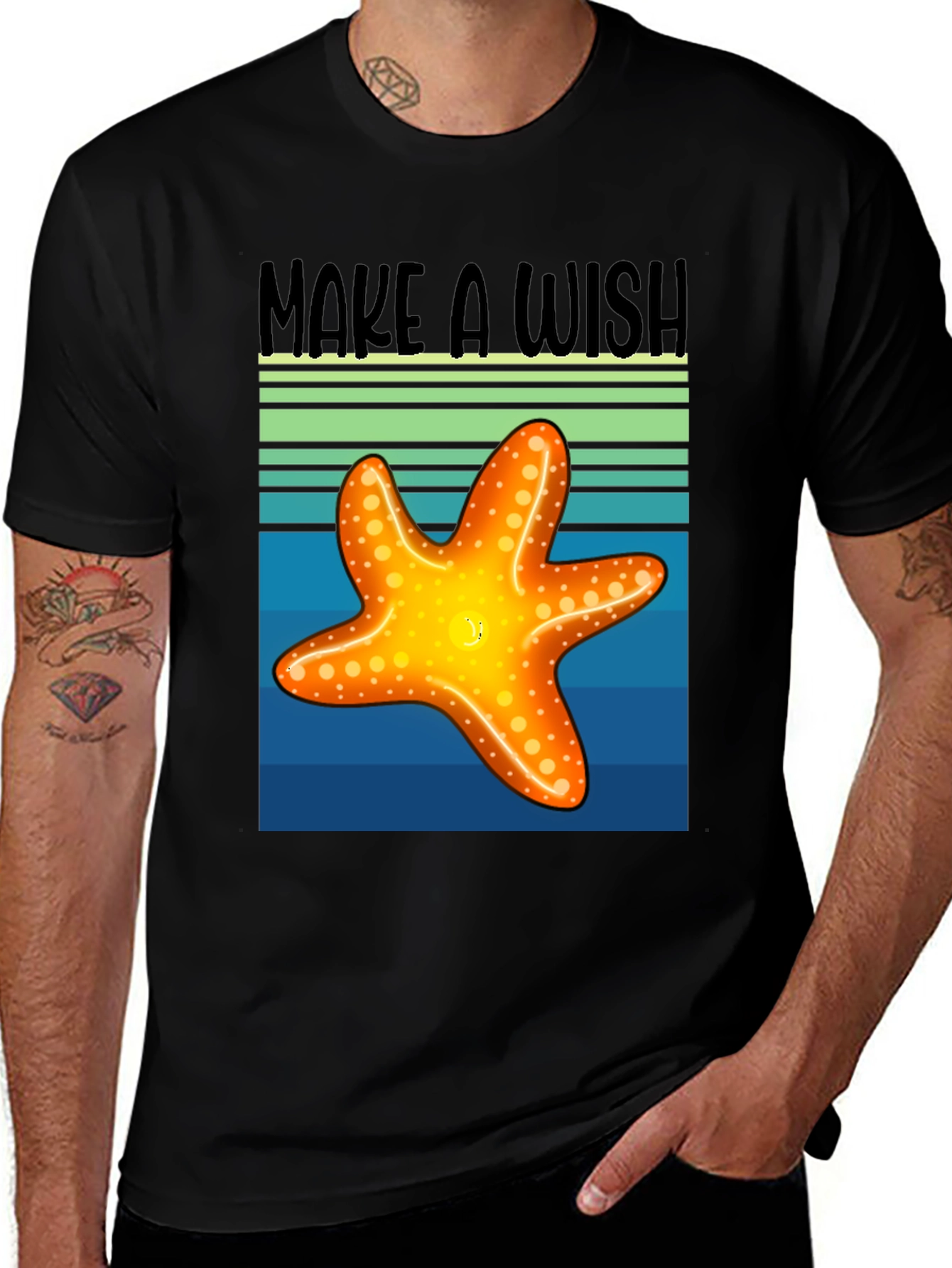 Variant 9 of Make a Wish Starfish Graphic Tee