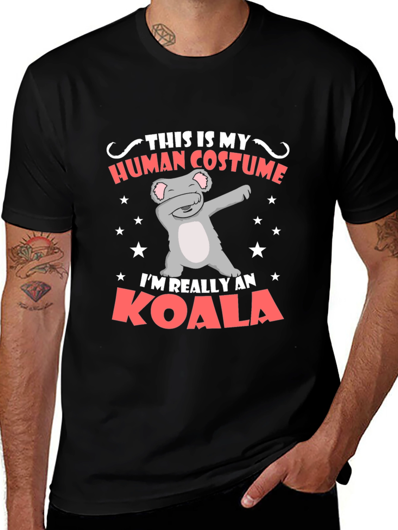 Variant 17 of Funny Koala Human Costume T-Shirt