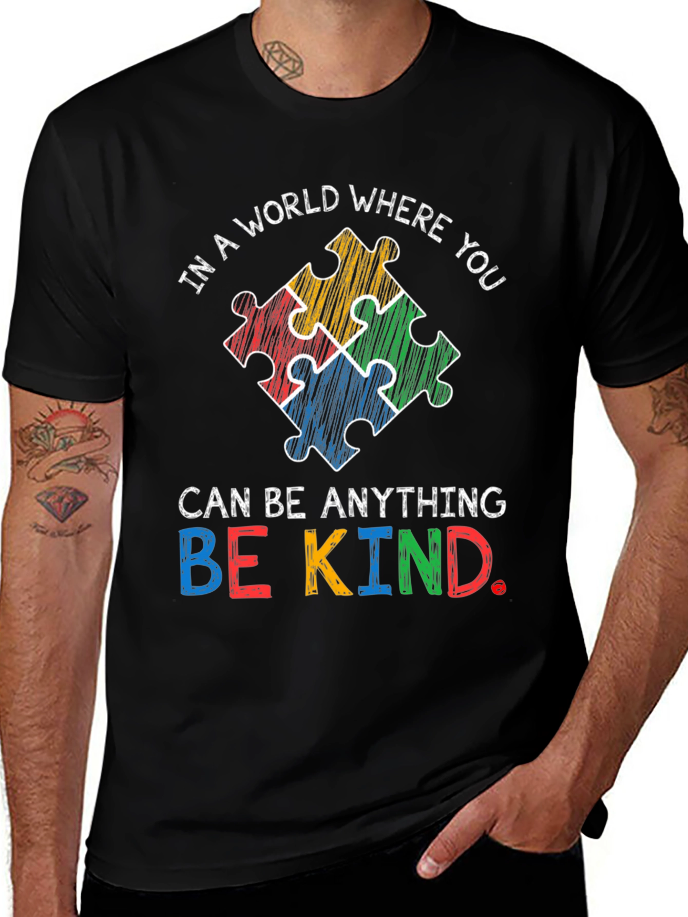 Variant 7 of Be Kind Autism Awareness T-Shirt