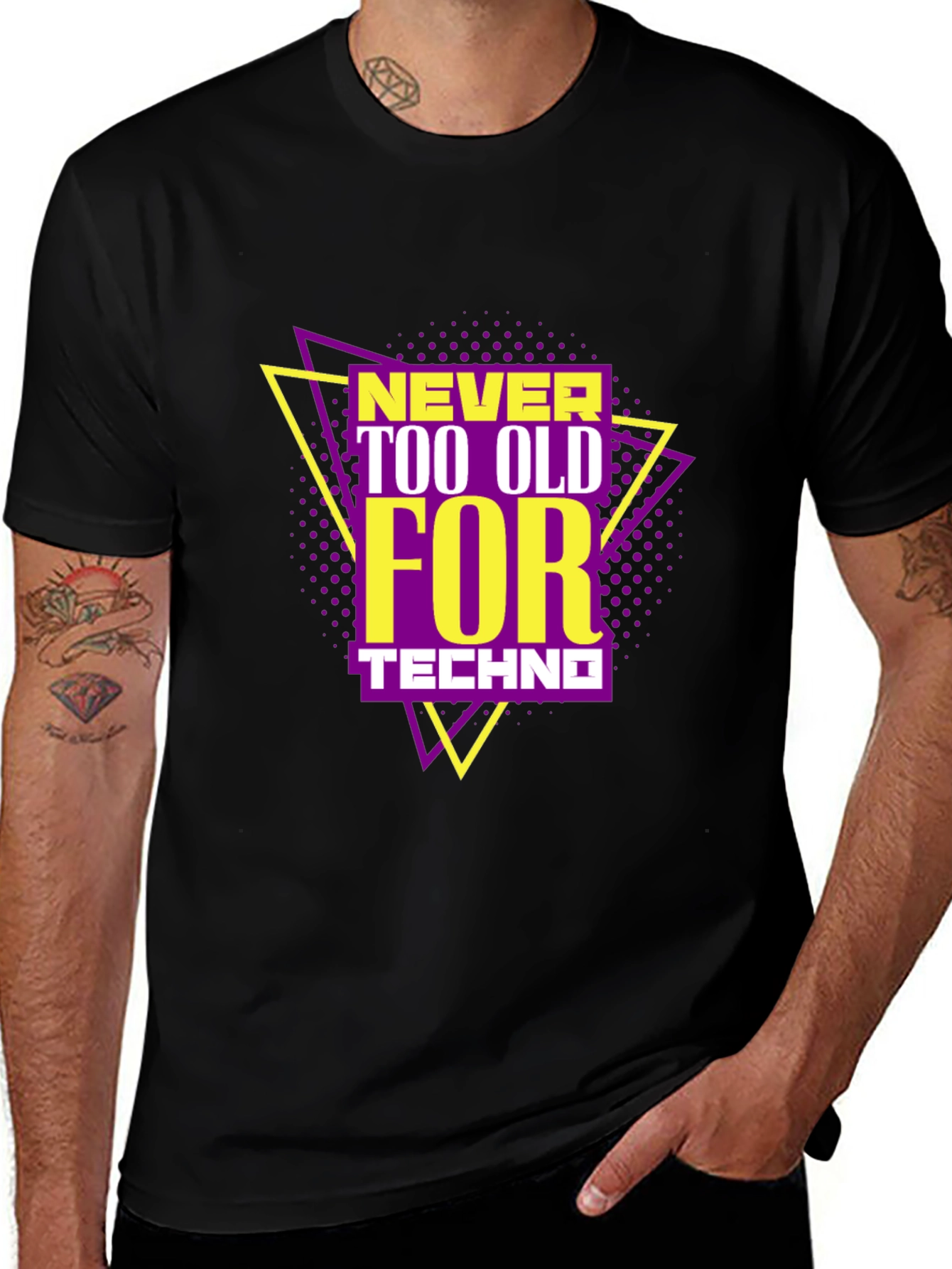 Variant 15 of Never Too Old for Techno T-Shirt