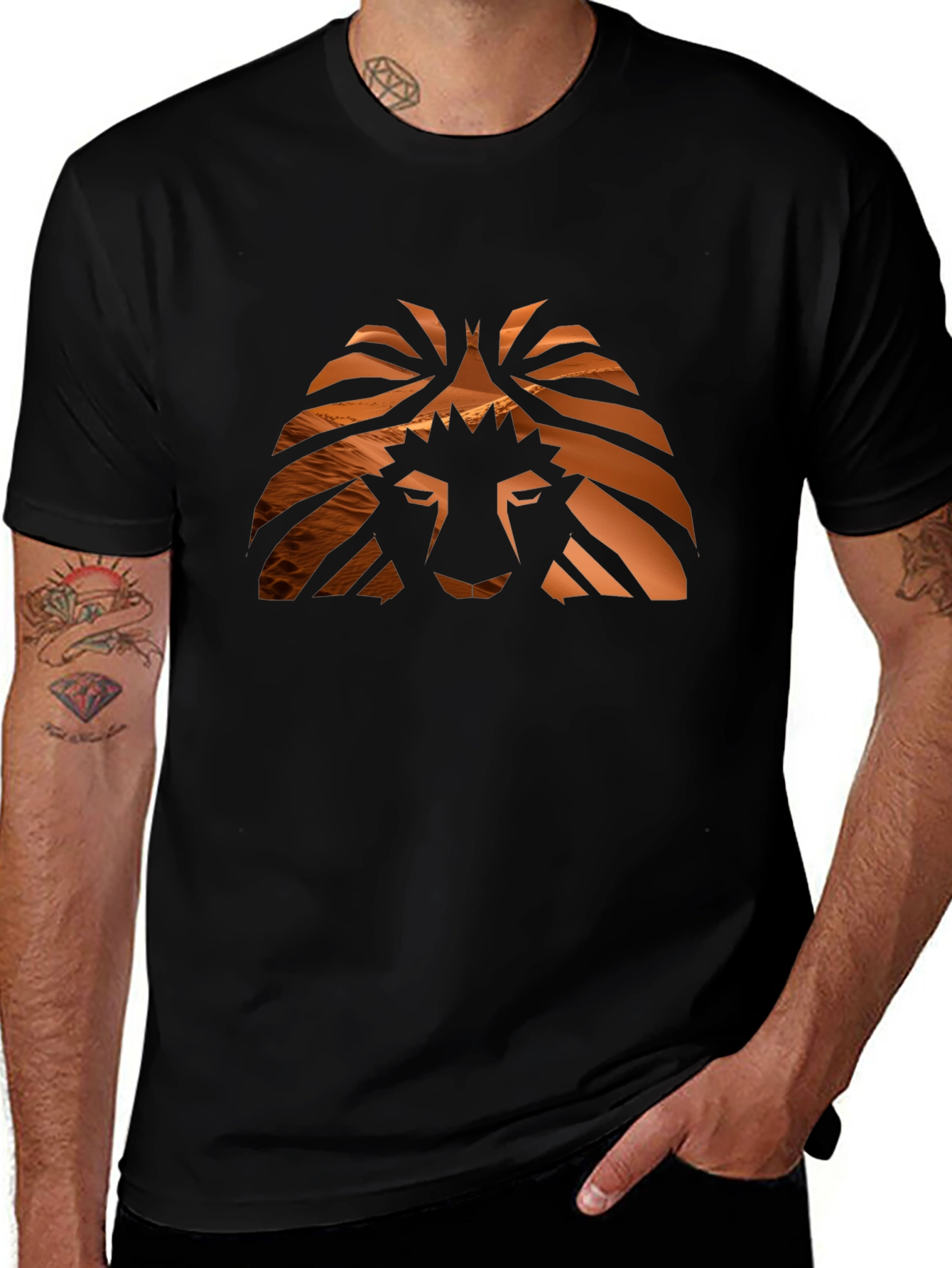 Variant 4 of Lion Graphic T-Shirt - Stylish Men's Tee