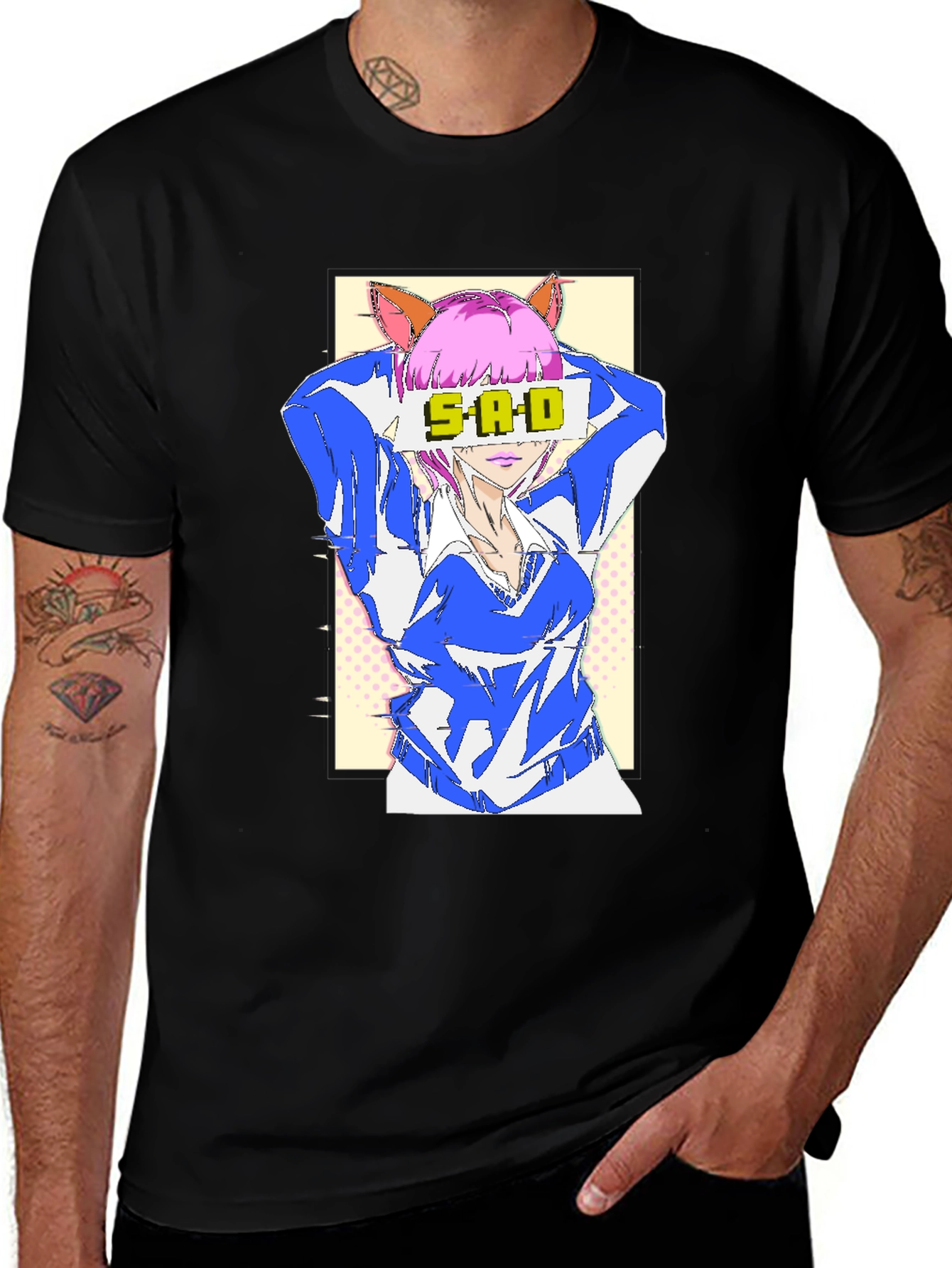 Variant 21 of Anime SAD T-Shirt - Unisex Graphic Tee