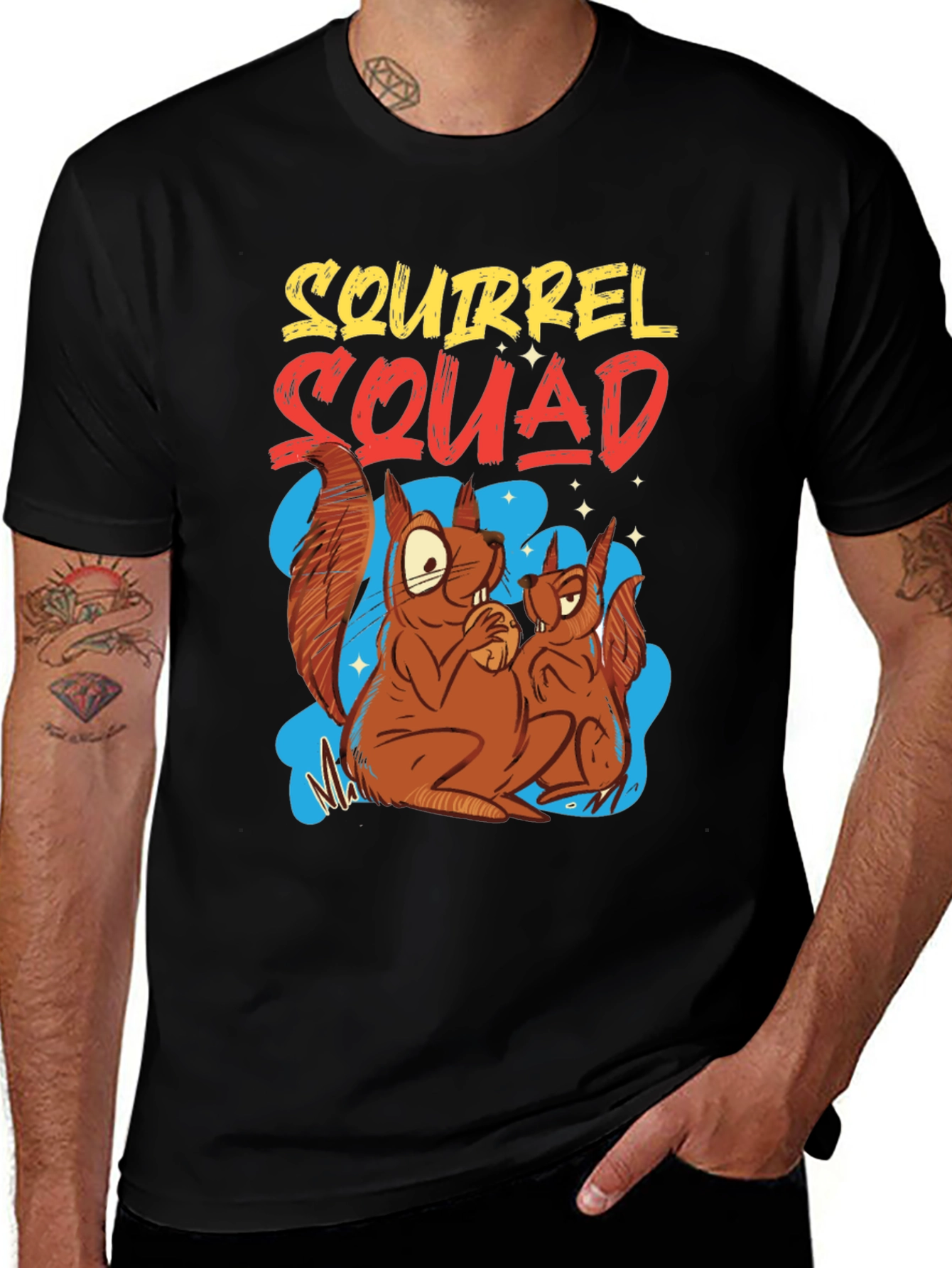 Variant 19 of Squirrel Squad T-Shirt - Funny Animal Graphic Tee