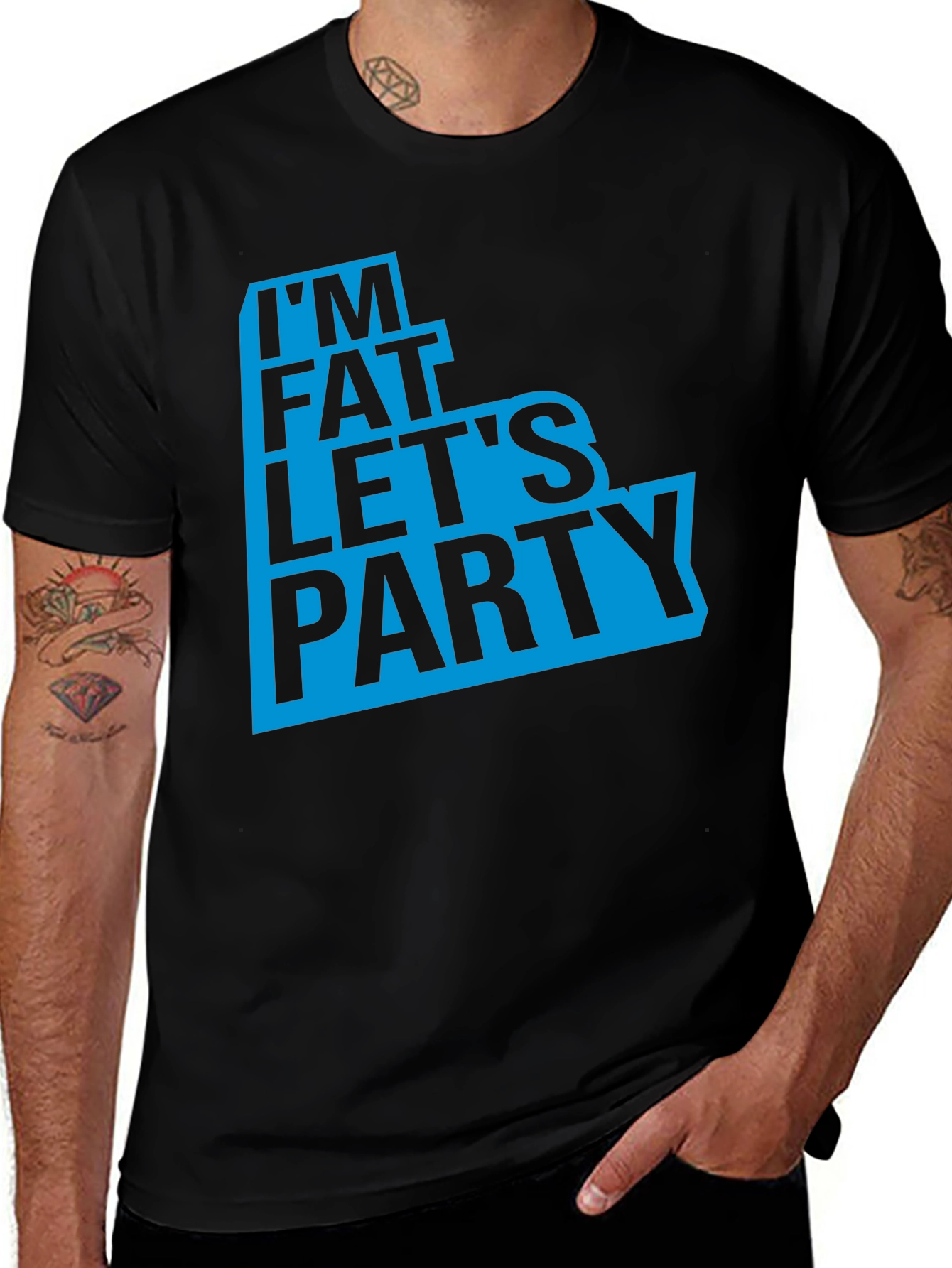 Variant 29 of I'm Fat Let's Party T-Shirt