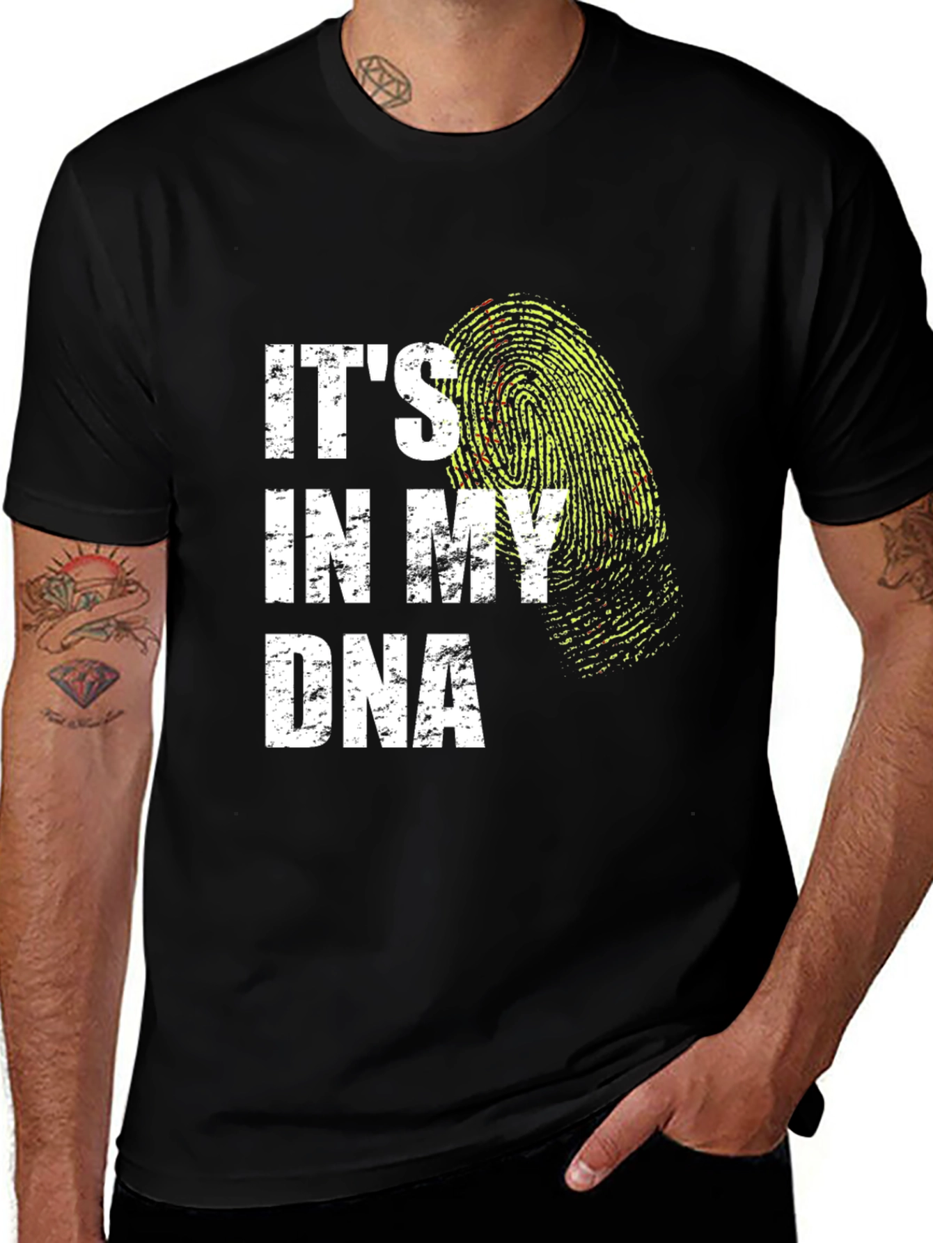 Variant 24 of It's In My DNA T-Shirt Black