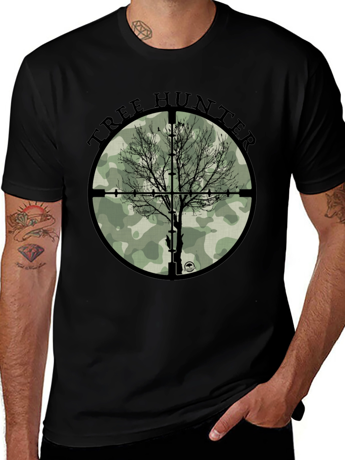 Tree Hunter Graphic Tee - Camo Style