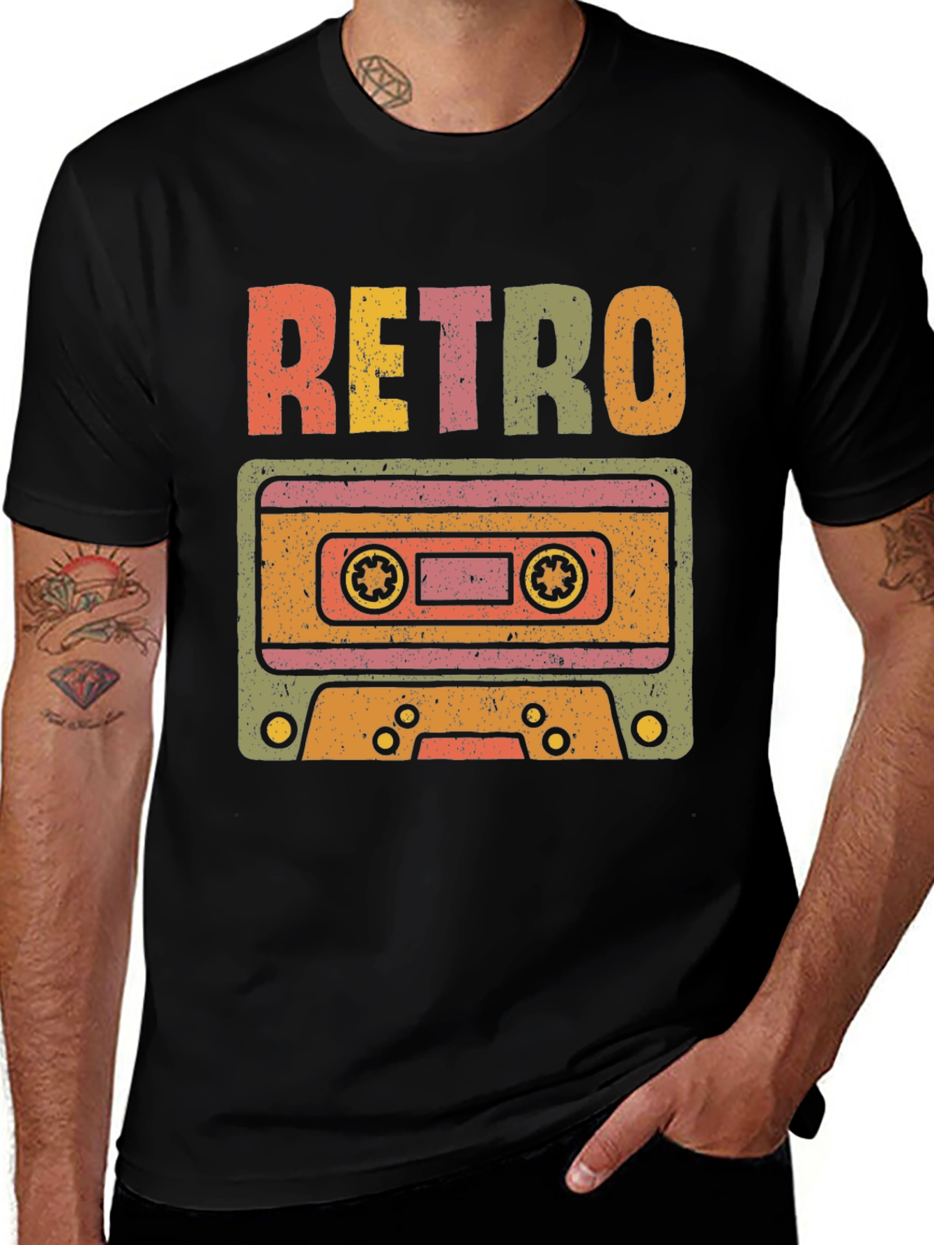 Variant 26 of Retro Cassette Tape T-Shirt - Vintage Style