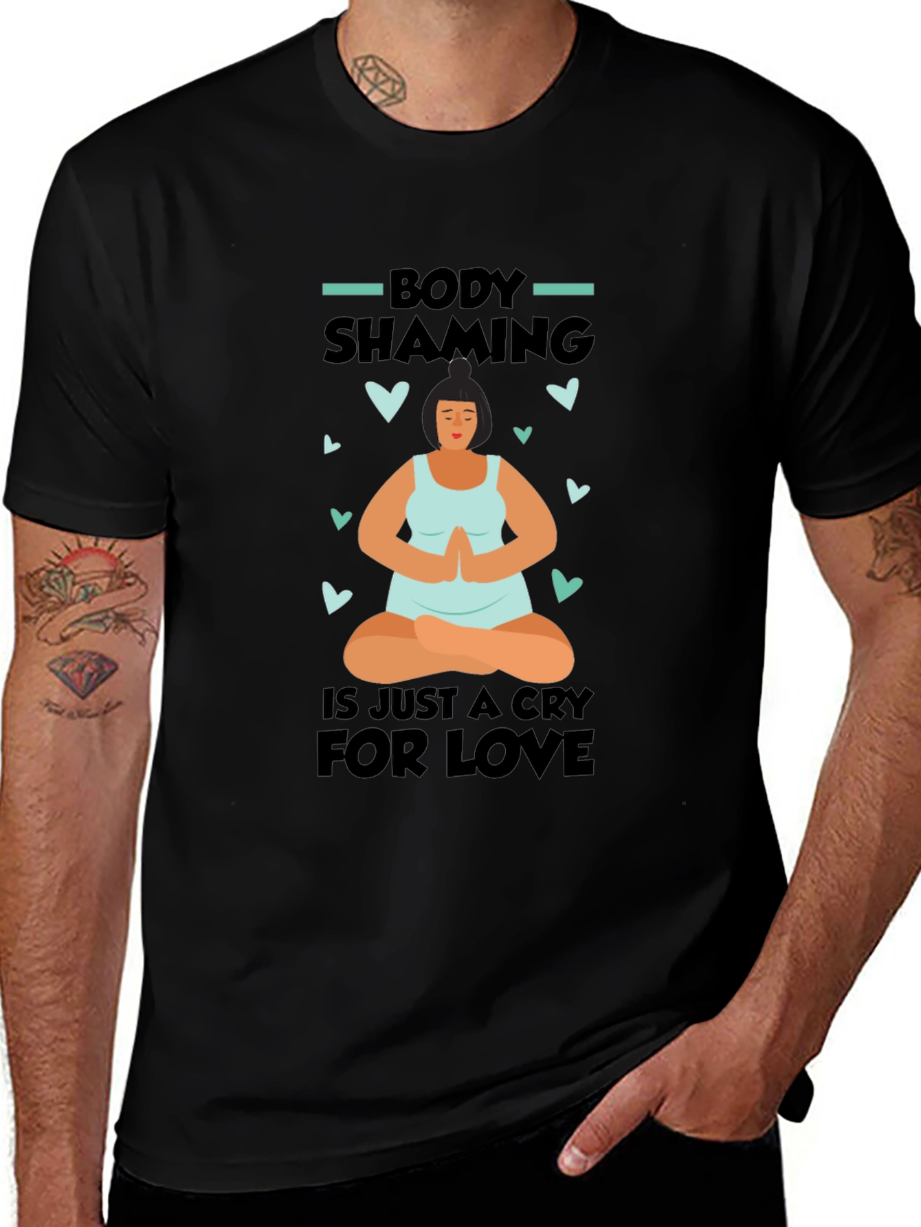Variant 25 of Body Shaming Cry For Love T-Shirt