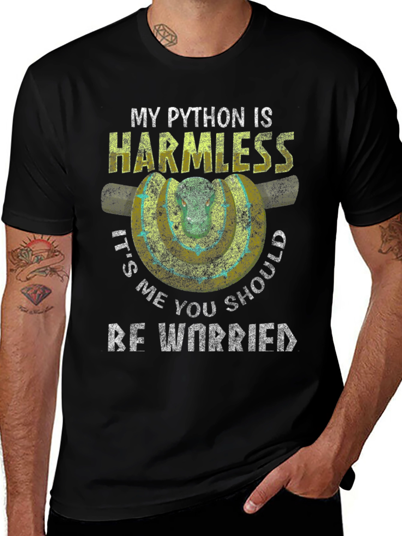 Variant 7 of Harmless Python Graphic T-Shirt
