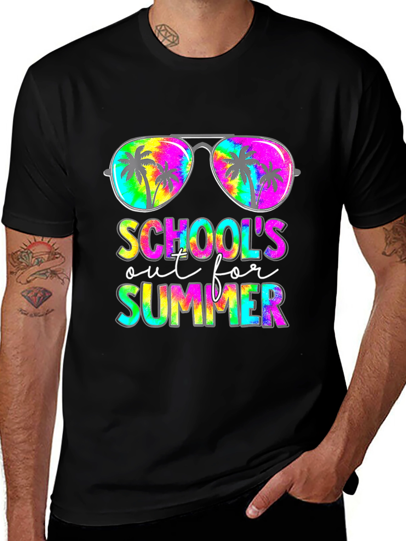 Variant 8 of School's Out For Summer Tie Dye Graphic Tee