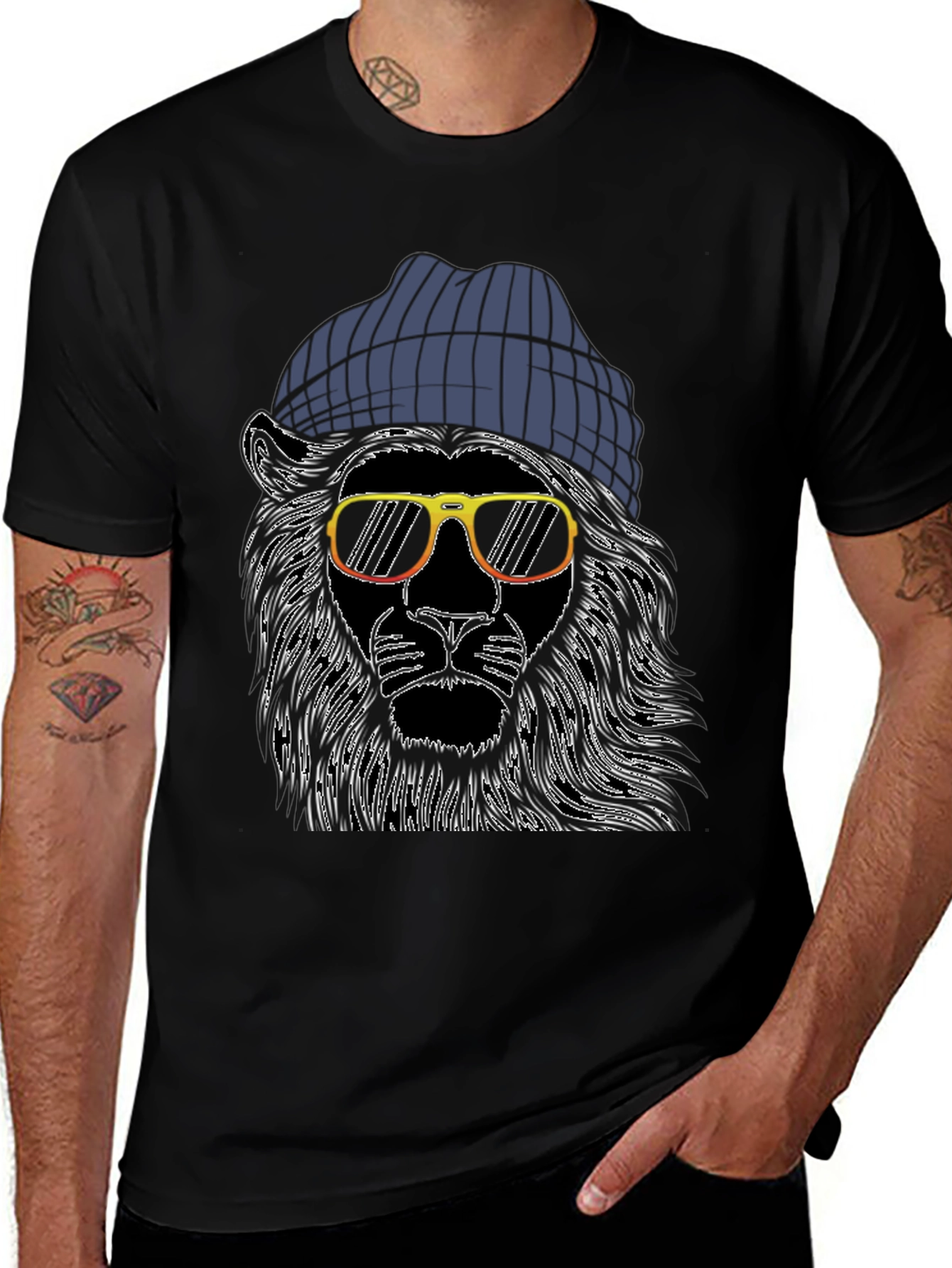 Variant 10 of Cool Lion Graphic Tee