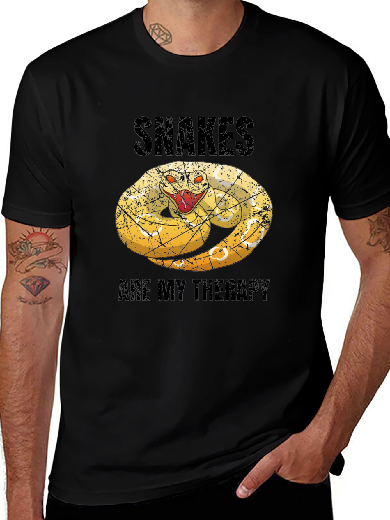 Variant 8 of Snakes Are My Therapy Graphic Tee