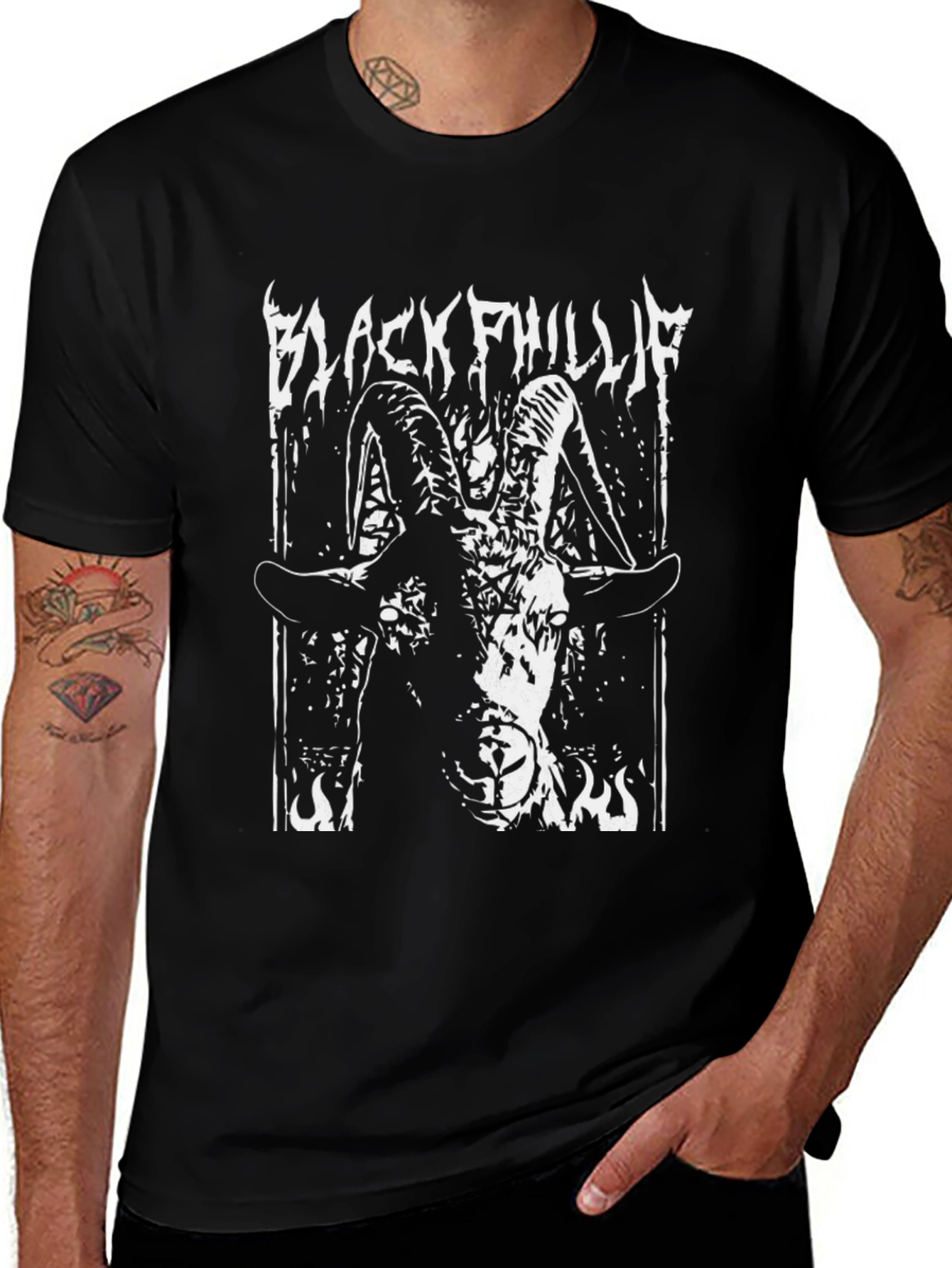 Variant 26 of Black Phillip Goat Graphic T-Shirt