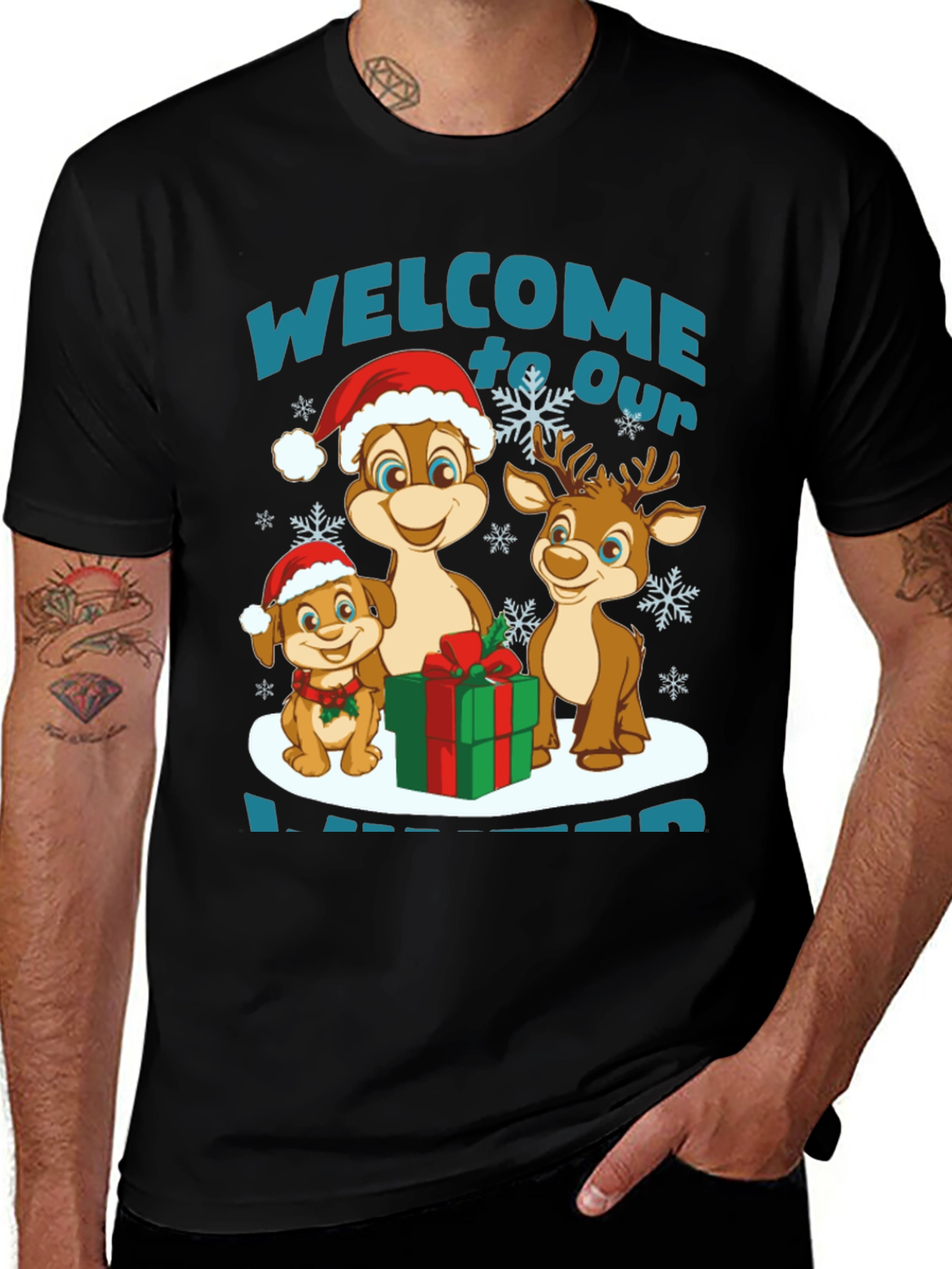 Variant 16 of Festive Christmas Character T-Shirt
