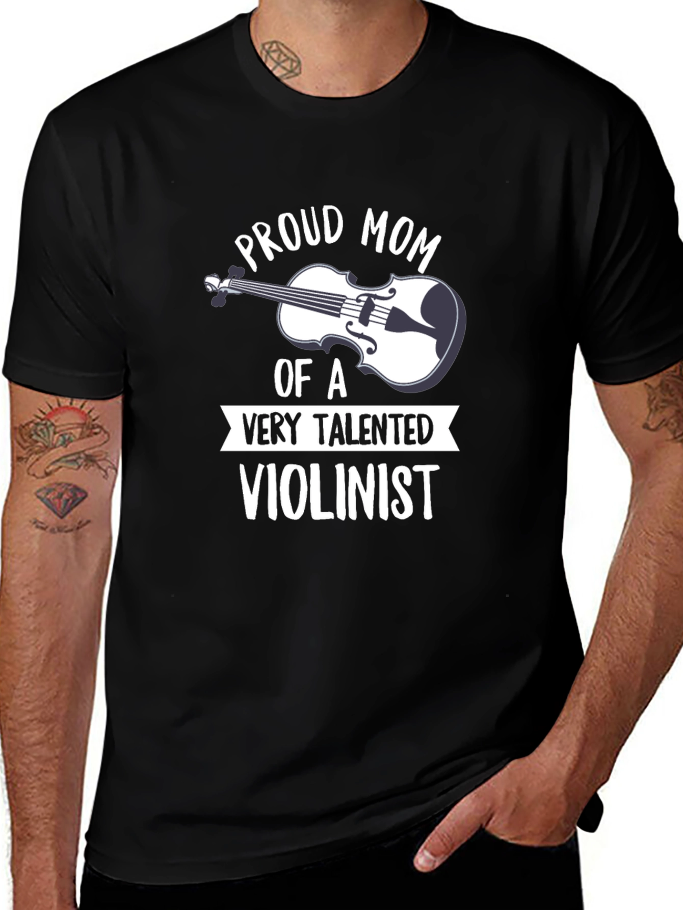 Proud Mom Violinist T-Shirt
