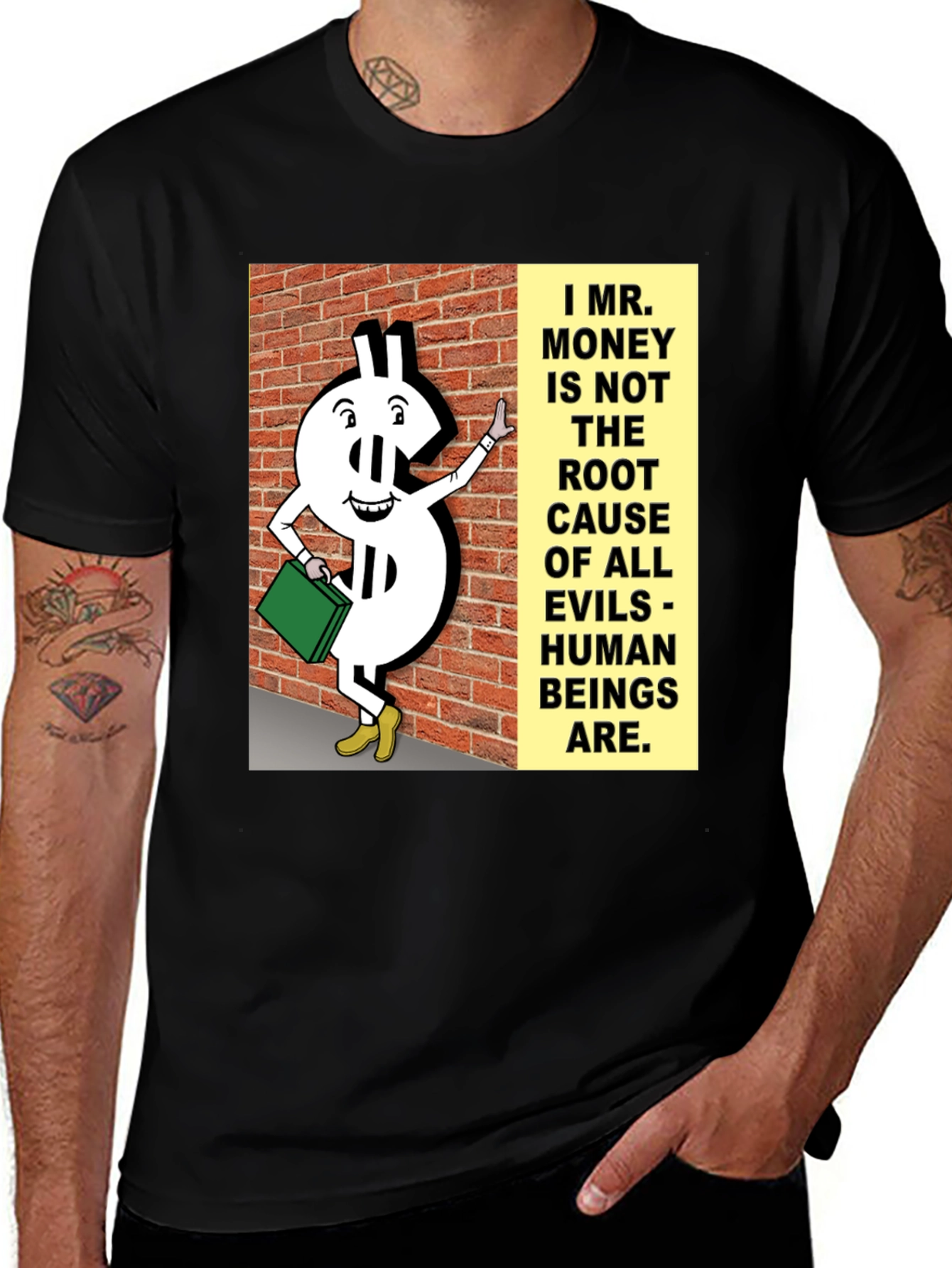 Variant 25 of Funny Money Graphic T-Shirt - Human Nature Design