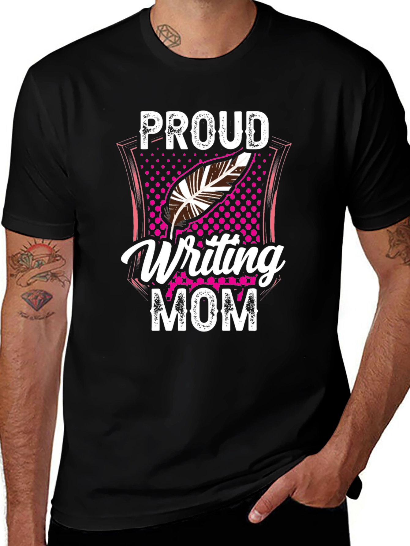 Variant 30 of Proud Writing Mom T-Shirt