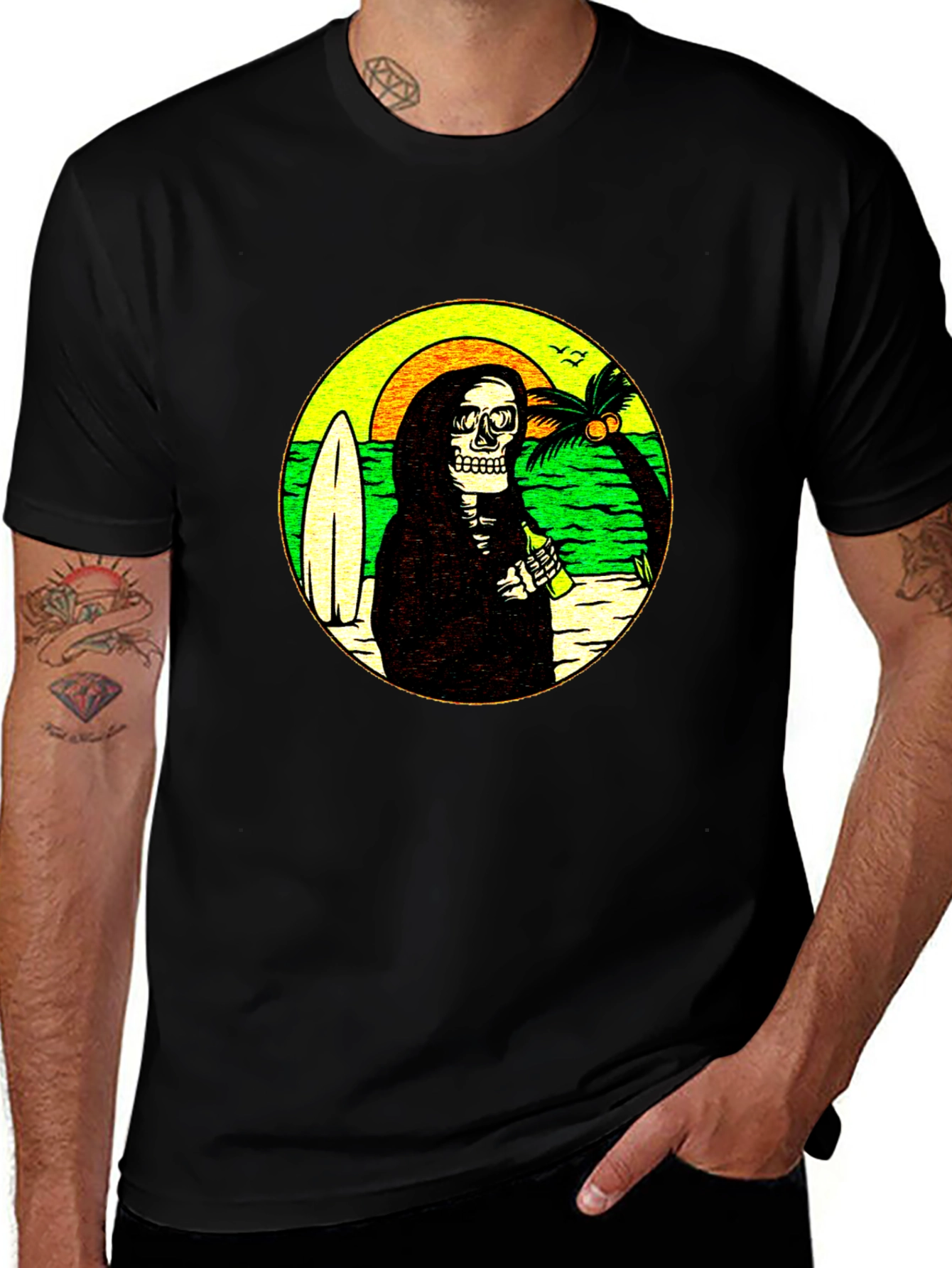 Variant 26 of Grim Reaper Beach T-Shirt