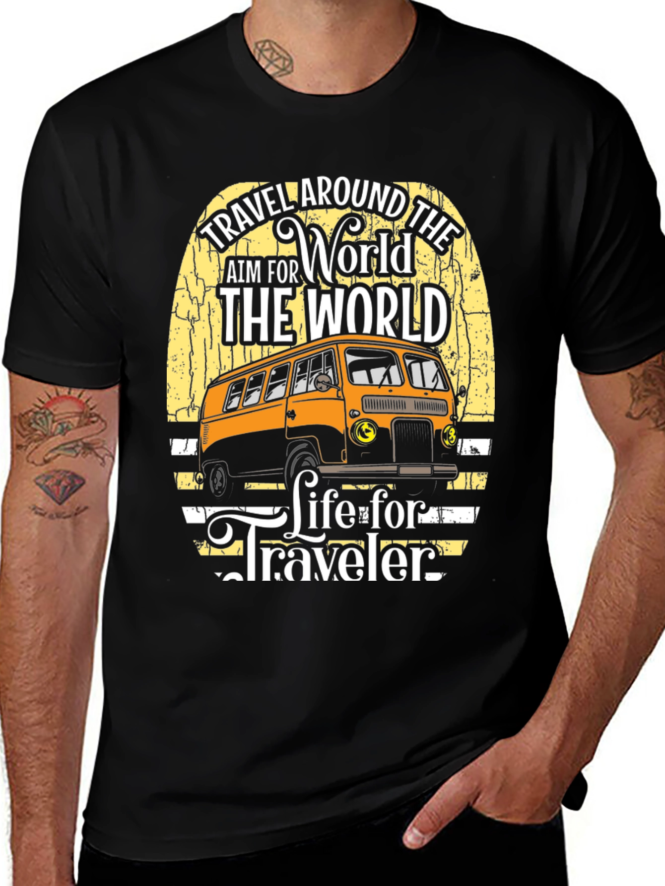 Variant 25 of Travel Around the World Graphic Tee