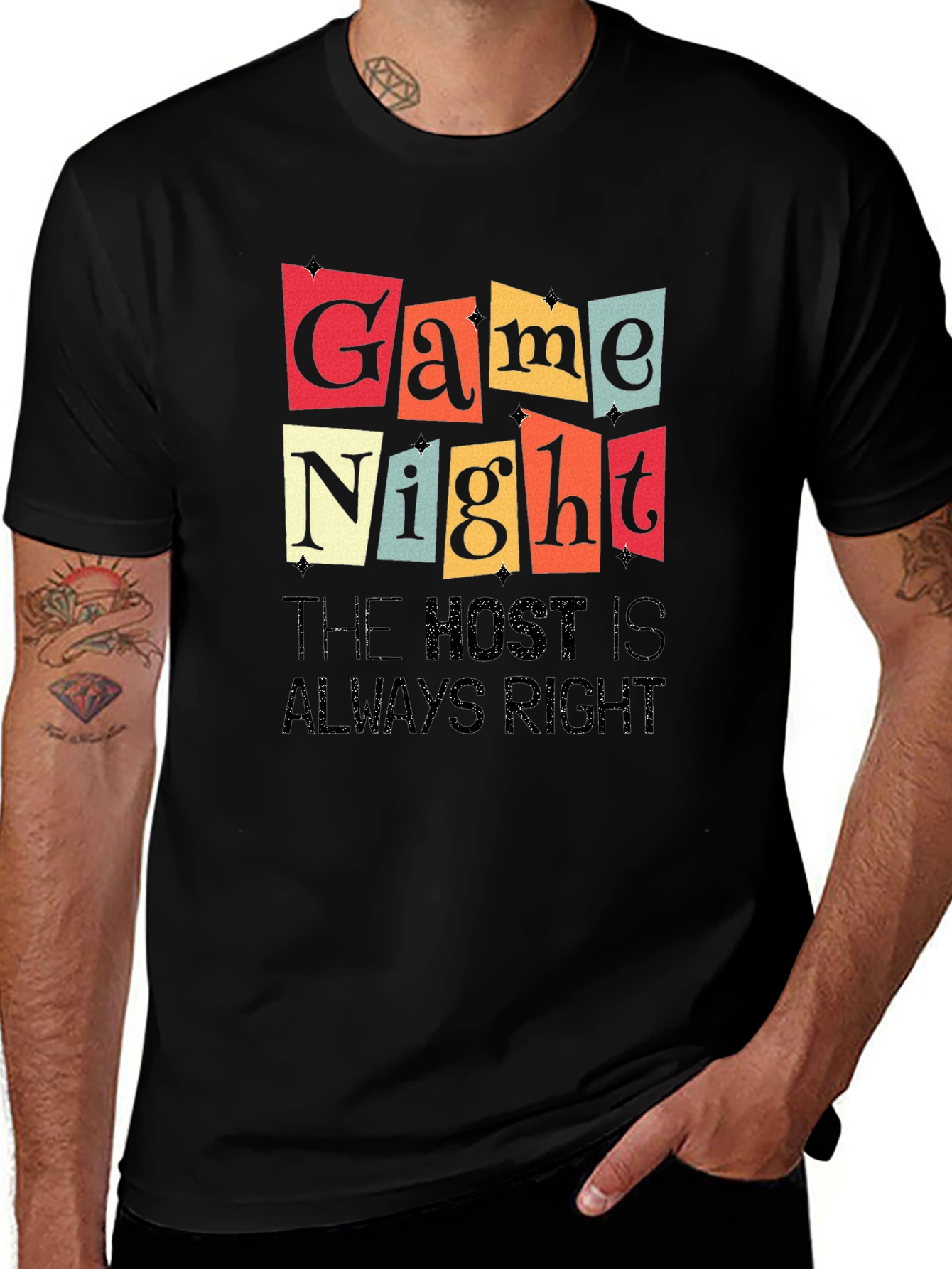 Variant 21 of Game Night T-Shirt - The Host is Always Right