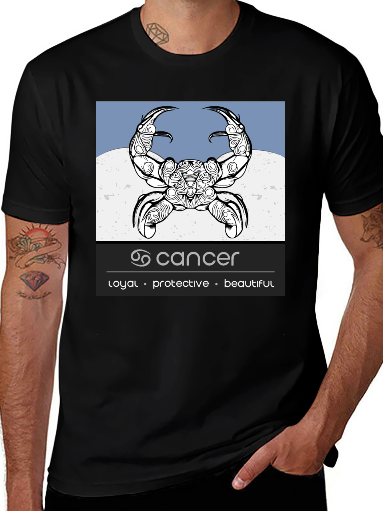Cancer Zodiac T-Shirt - Loyal Protective Beautiful Graphic Tee