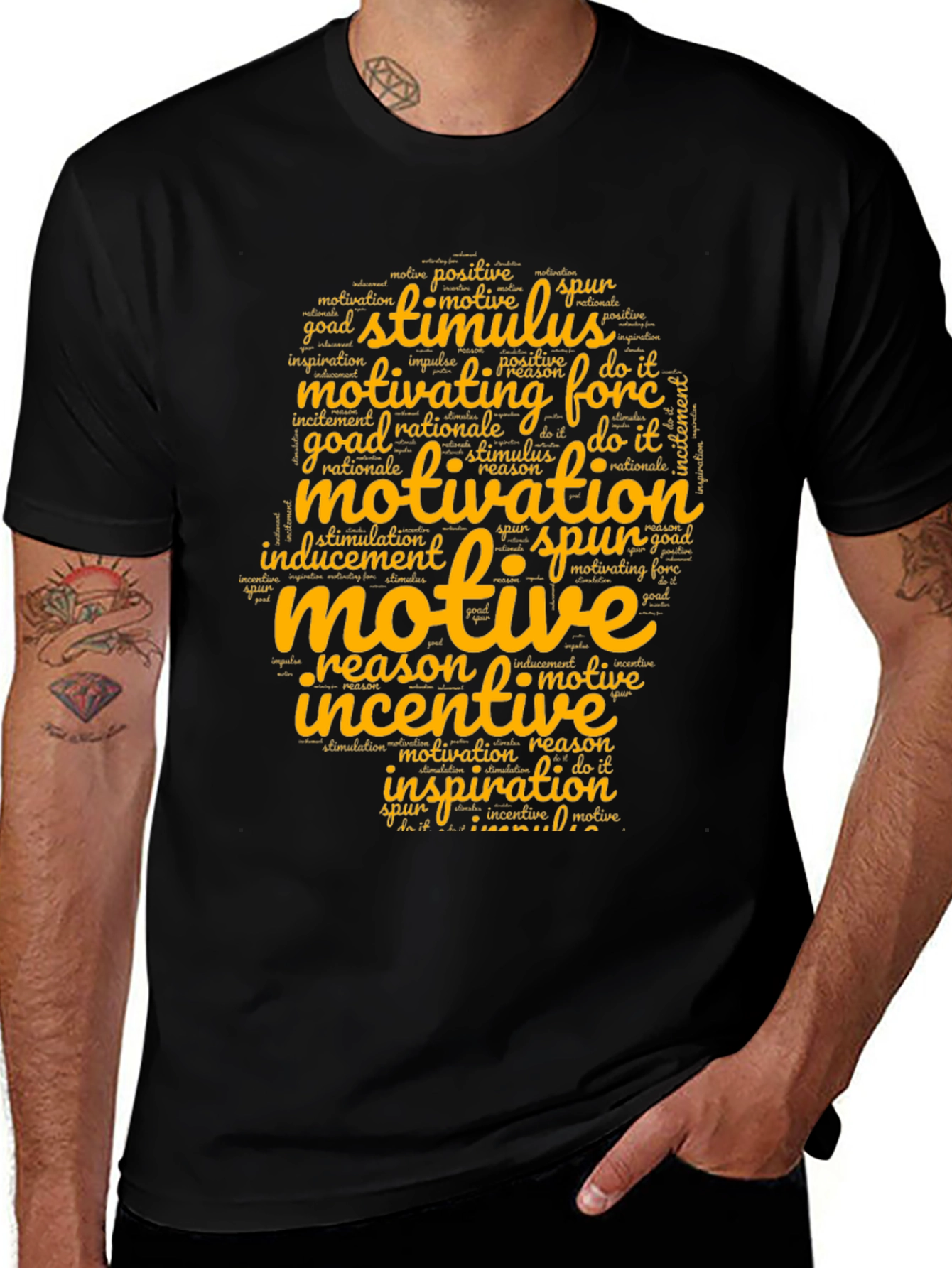 Motivational Word Art T-Shirt
