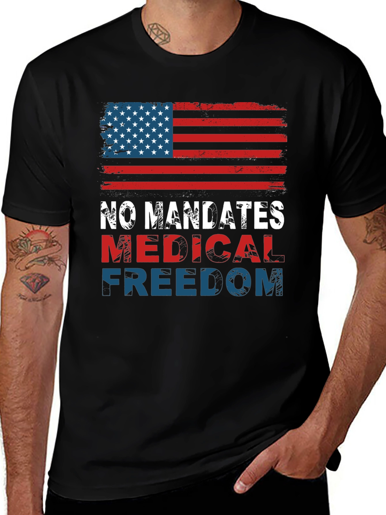 Variant 22 of Medical Freedom Flag T-Shirt