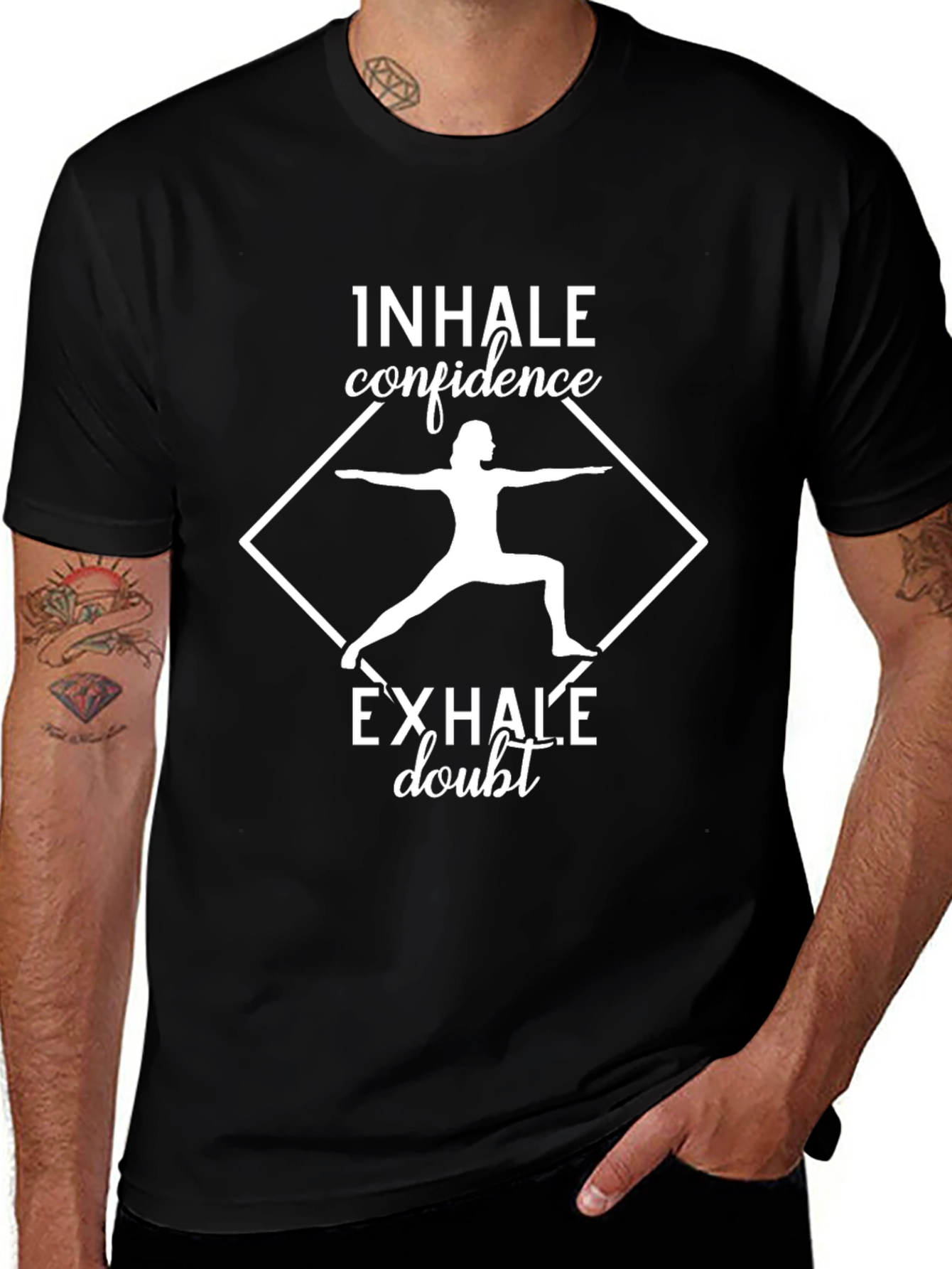 Variant 3 of Inhale Confidence Yoga Graphic Tee