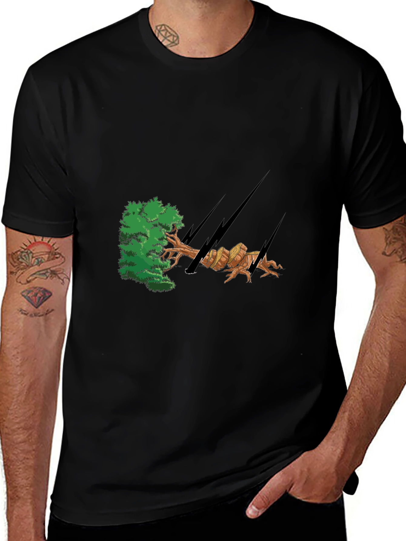 Variant 19 of Arborist Tree Felling Graphic T-Shirt