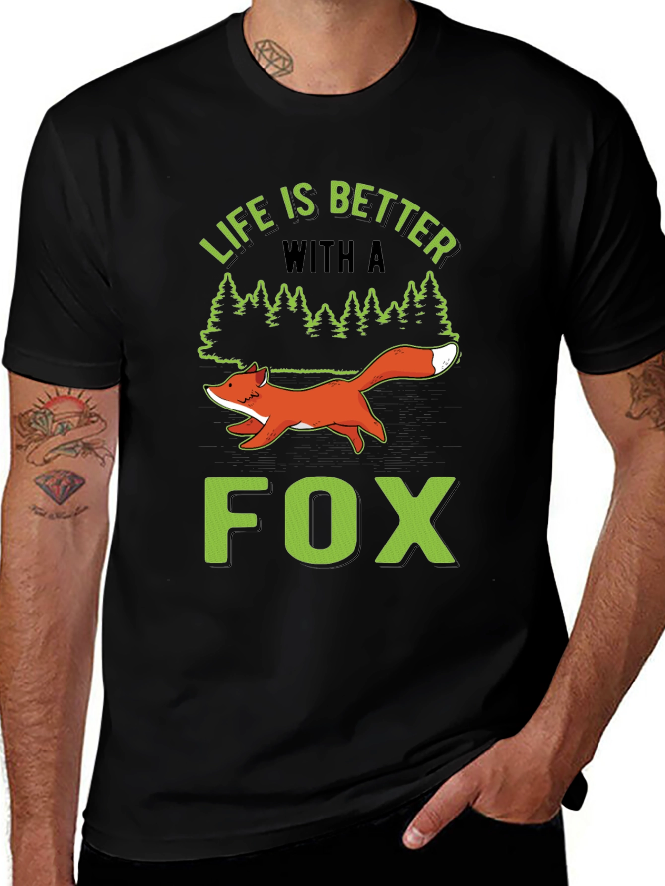 Variant 2 of Life is Better With a Fox T-Shirt - Nature Lover Tee