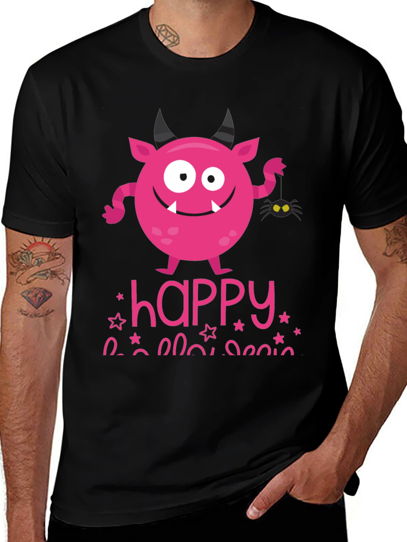 Happy Halloween Monster Graphic Tee