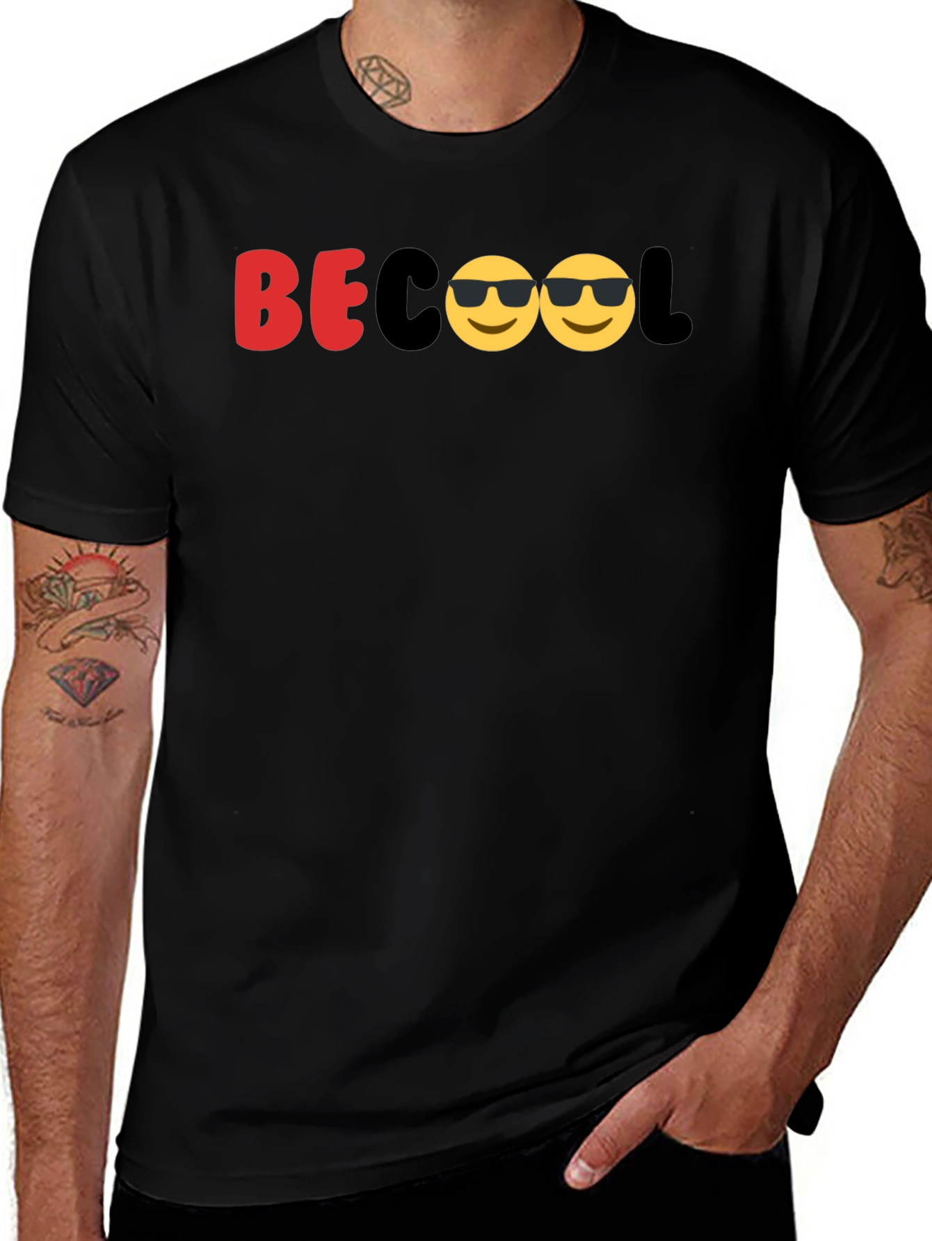 Be Cool Graphic T-Shirt - Black