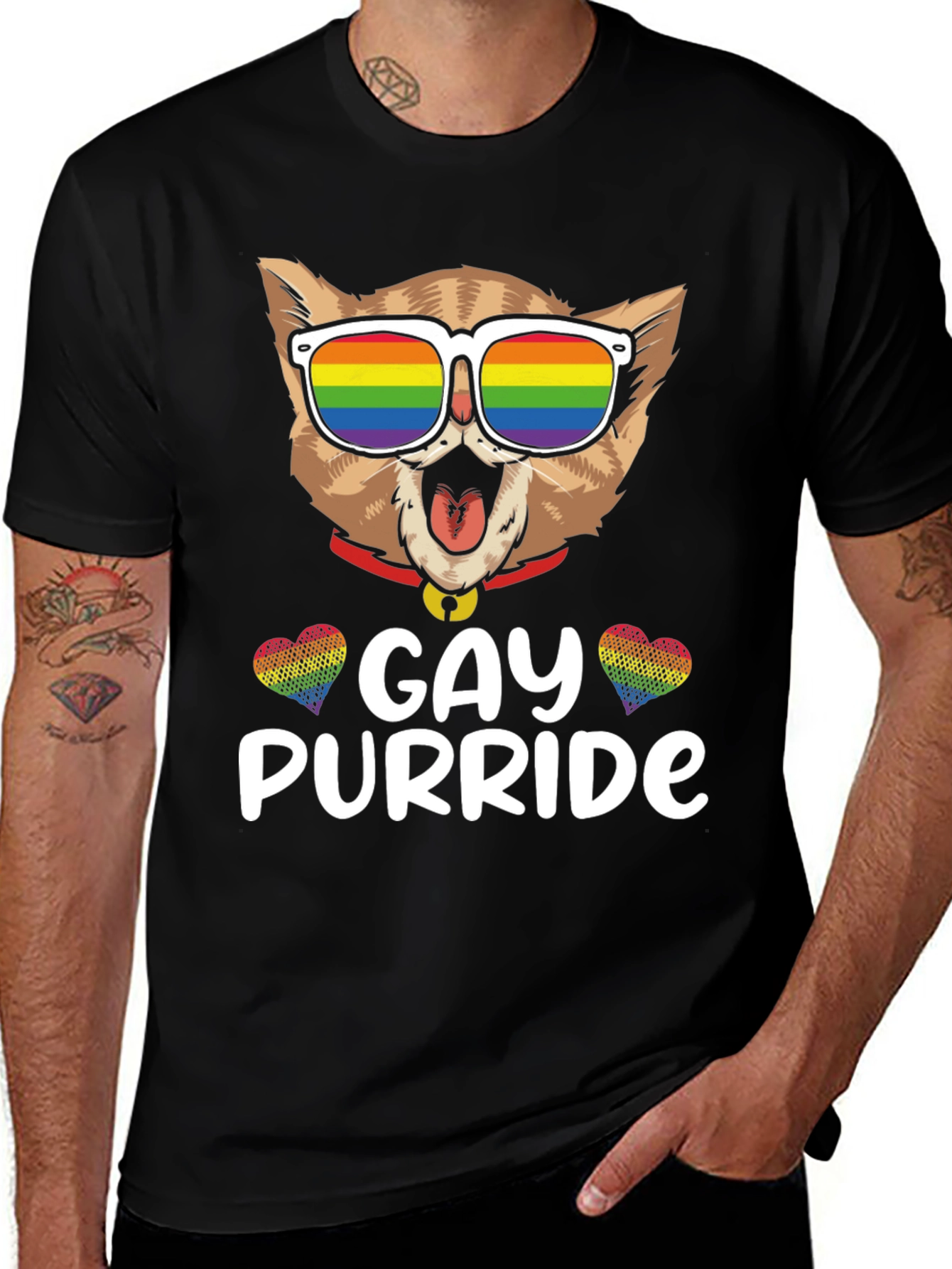 Gay Purride Cat T-Shirt