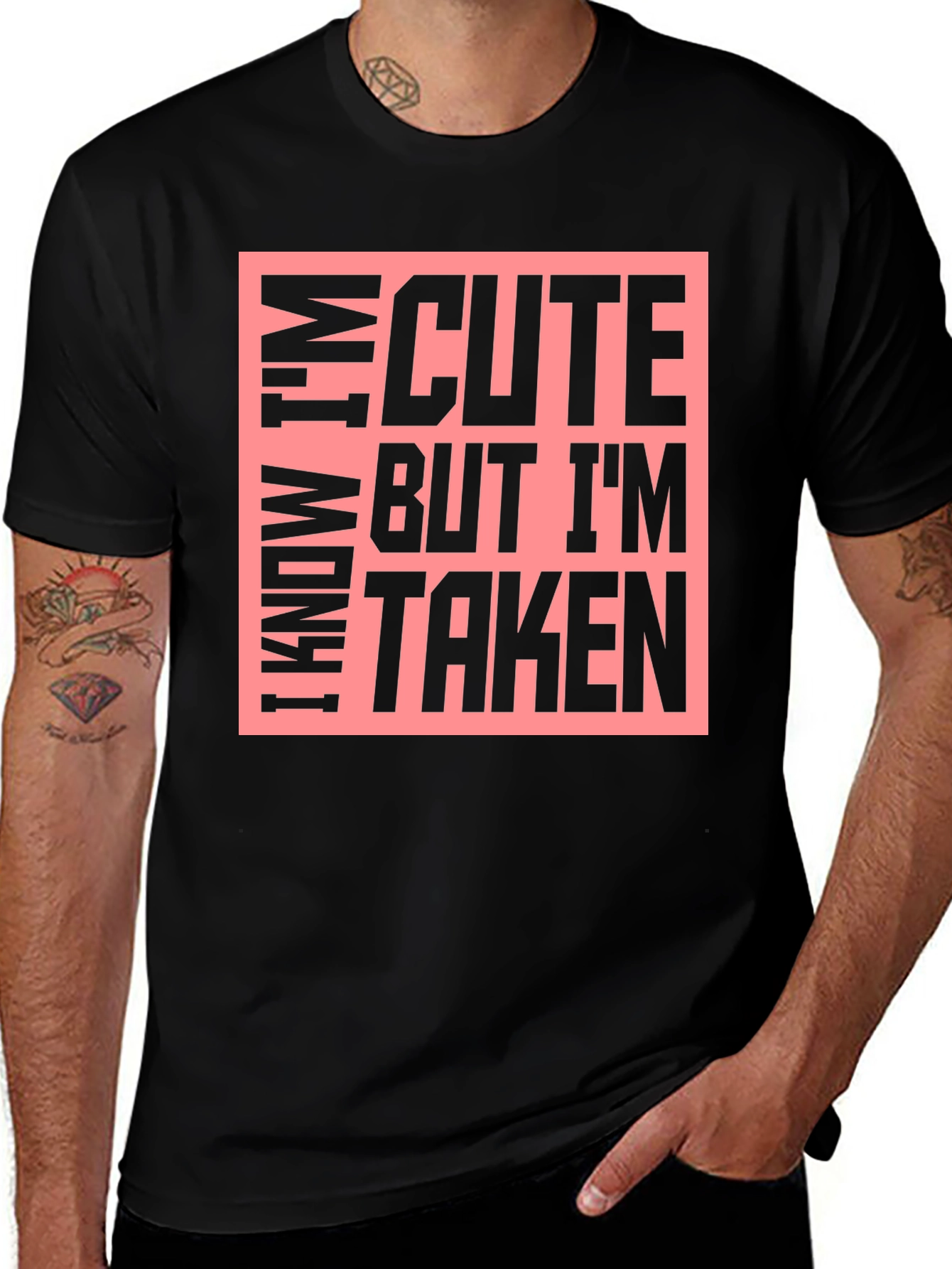 Variant 12 of Cute But Taken Graphic T-Shirt