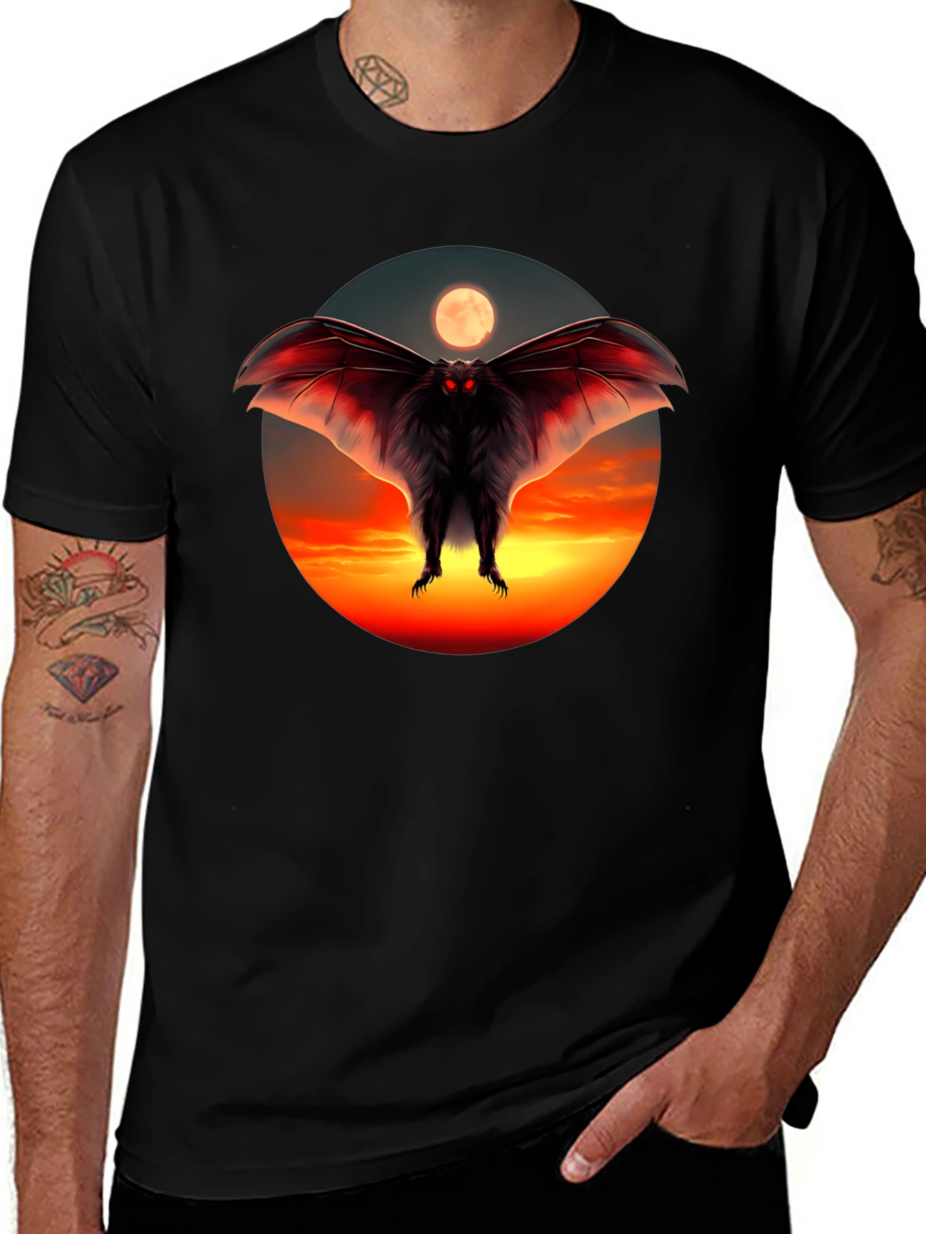 Mothman T-Shirt - Creepy Cryptid Design